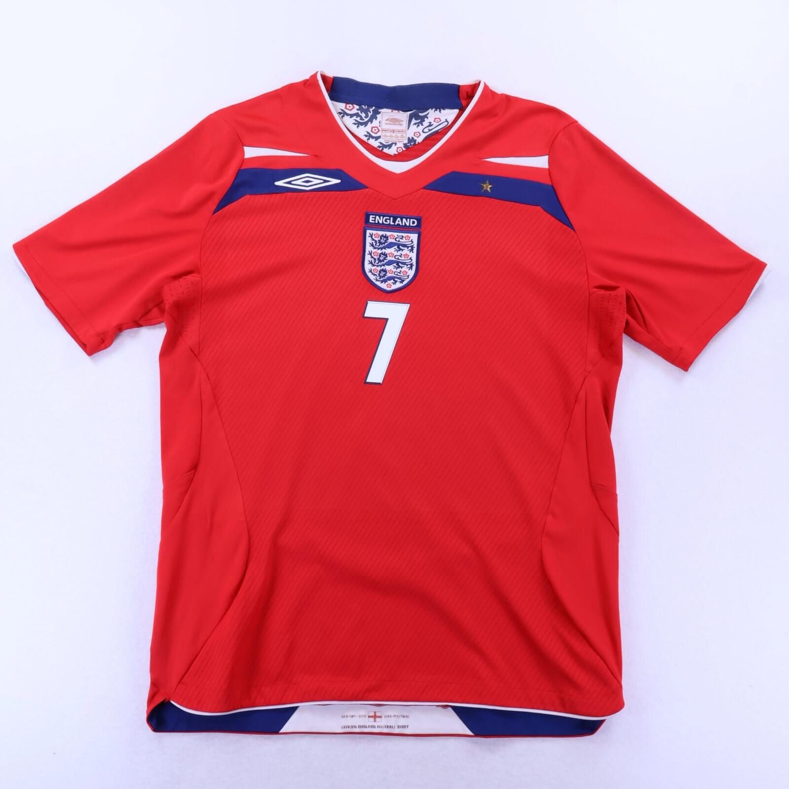 England Beckham #7 2008/10 Away Shirt - L