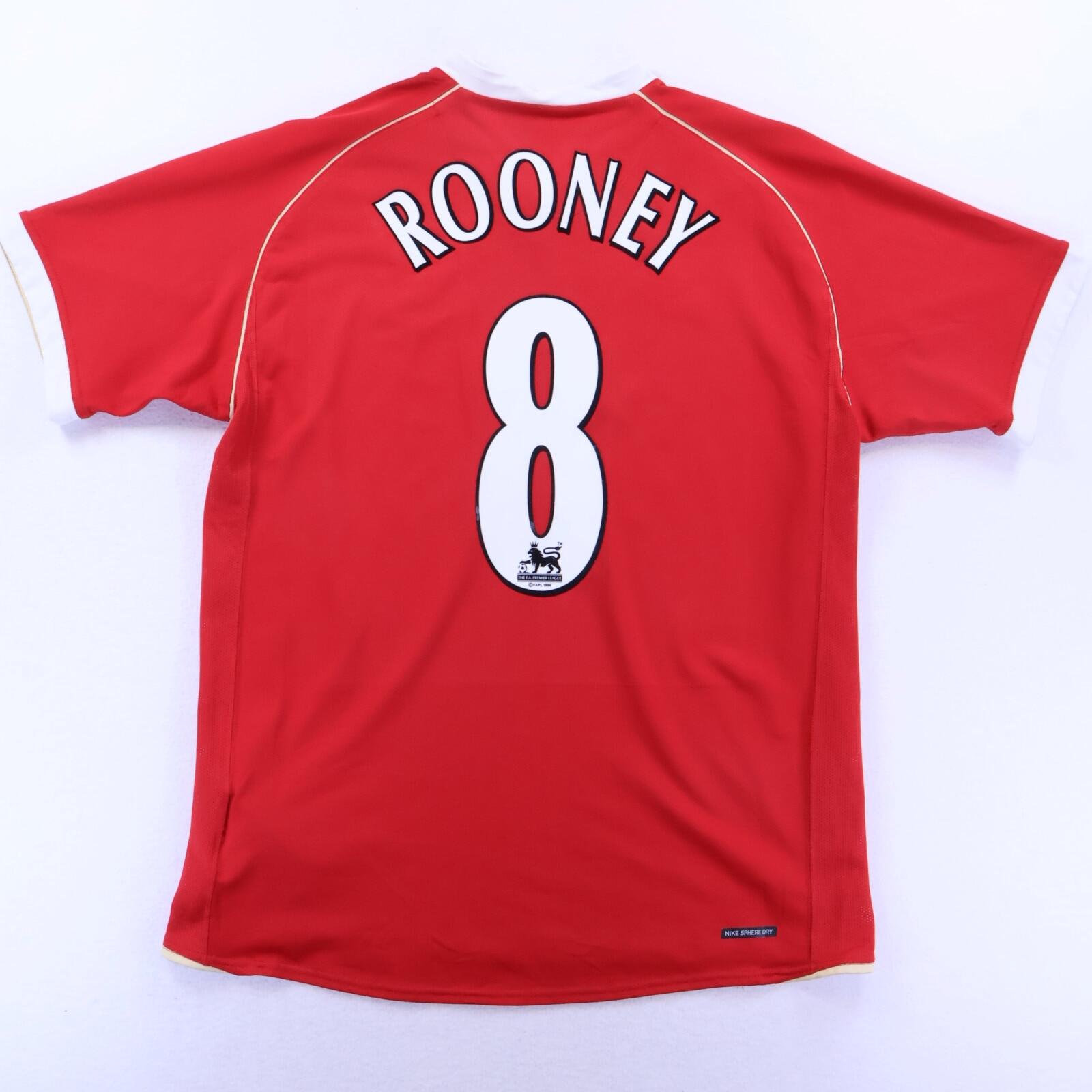 Manchester United Rooney #8 2006/07 Home Shirt - L