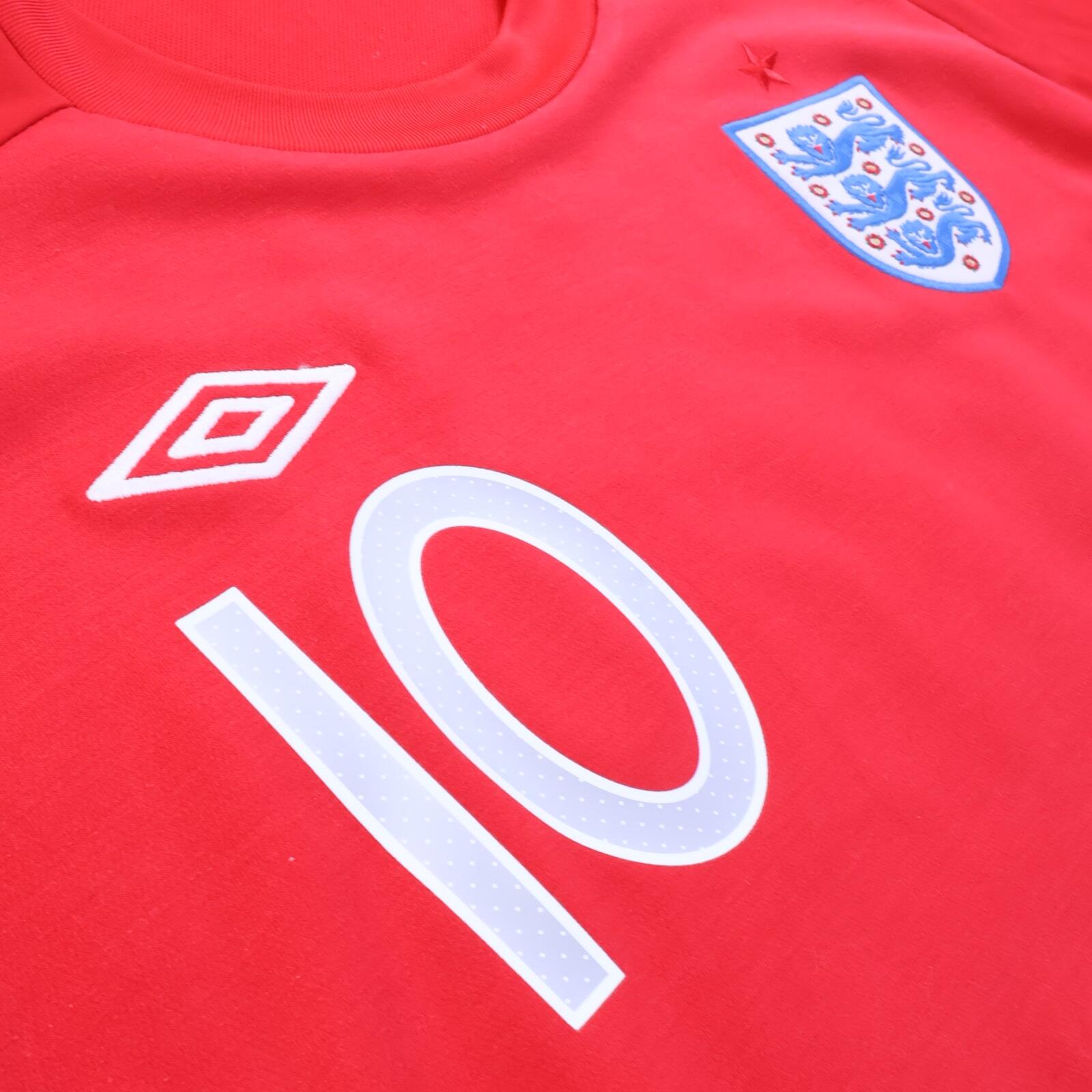England Rooney #10 2010/11 Away Shirt - Long Sleeve - L