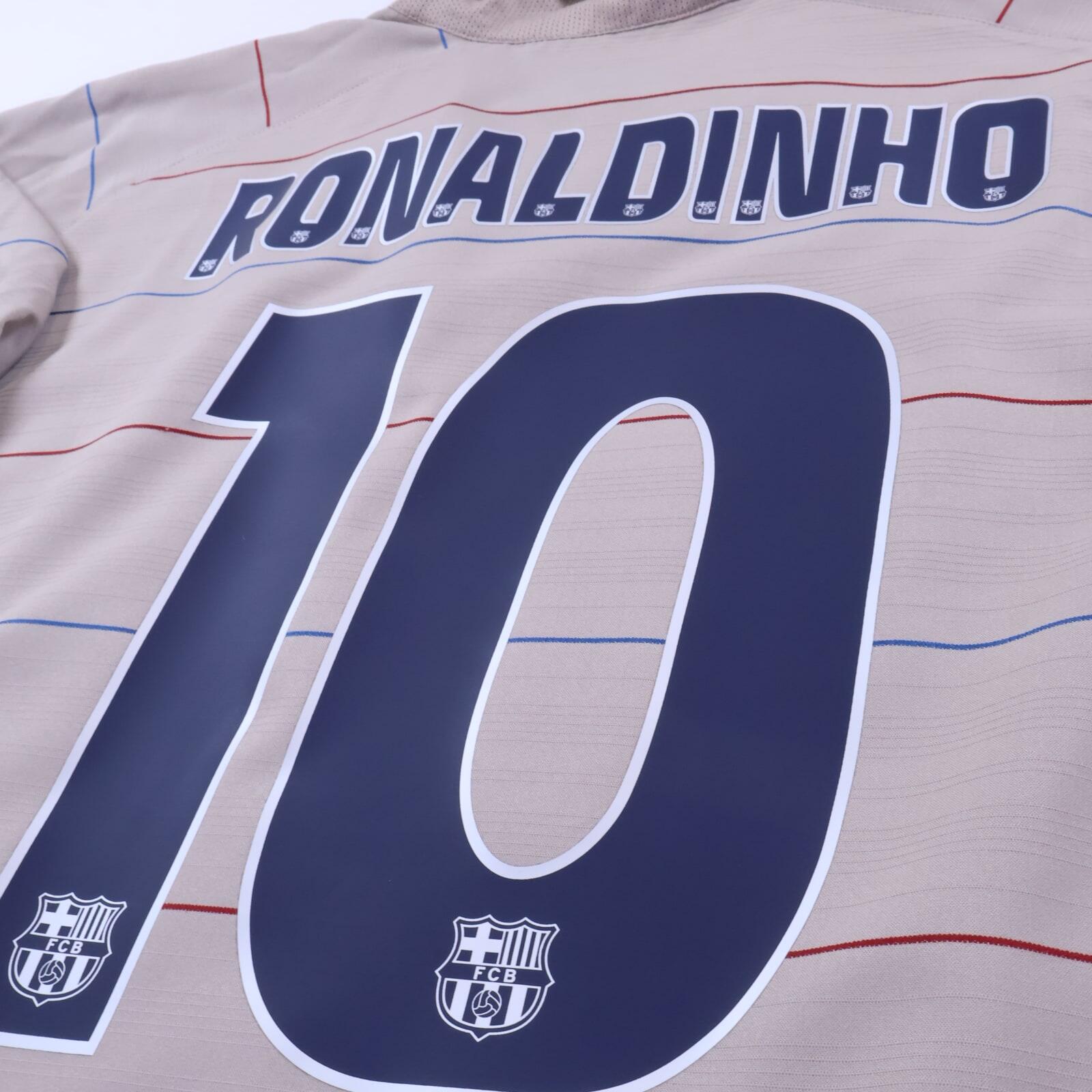 *MINT* Barcelona Ronaldinho #10 2003/04 Away Shirt - XL