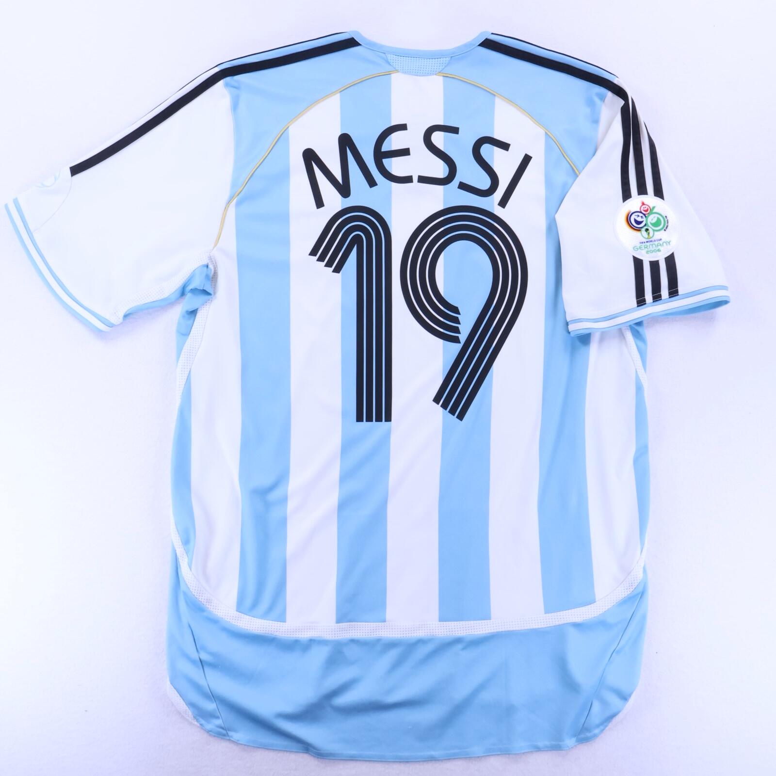 Argentina Messi #19 2006/07 Home Shirt - L