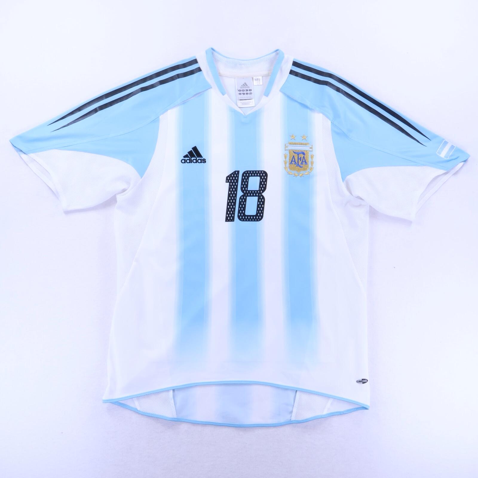 *MINT* Argentina Messi #18 2004/05 Home Shirt - M