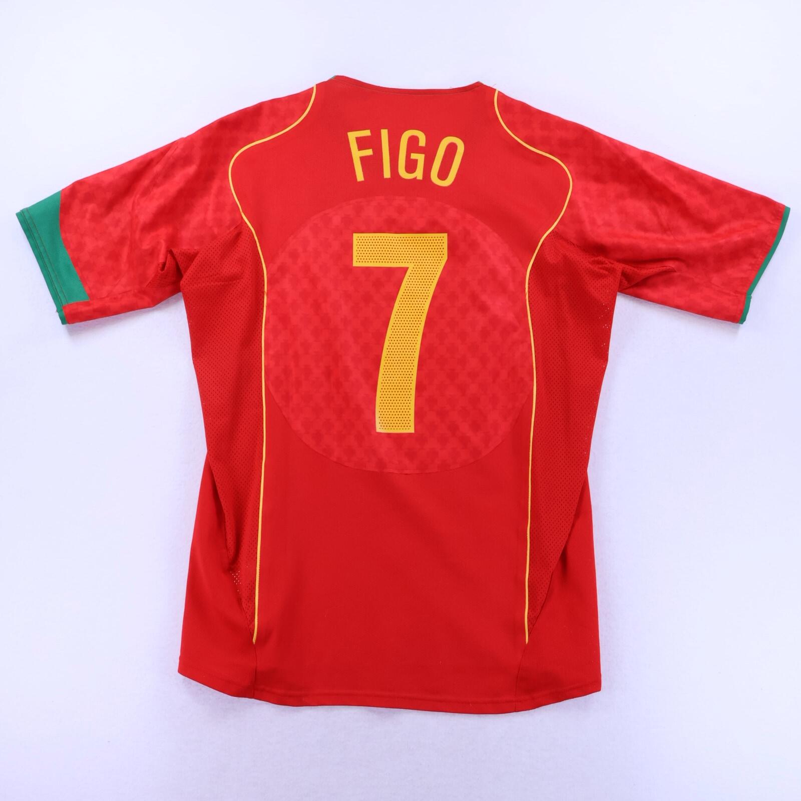 Portugal Figo #7 2004/06 Limited Edition Home Shirt - L