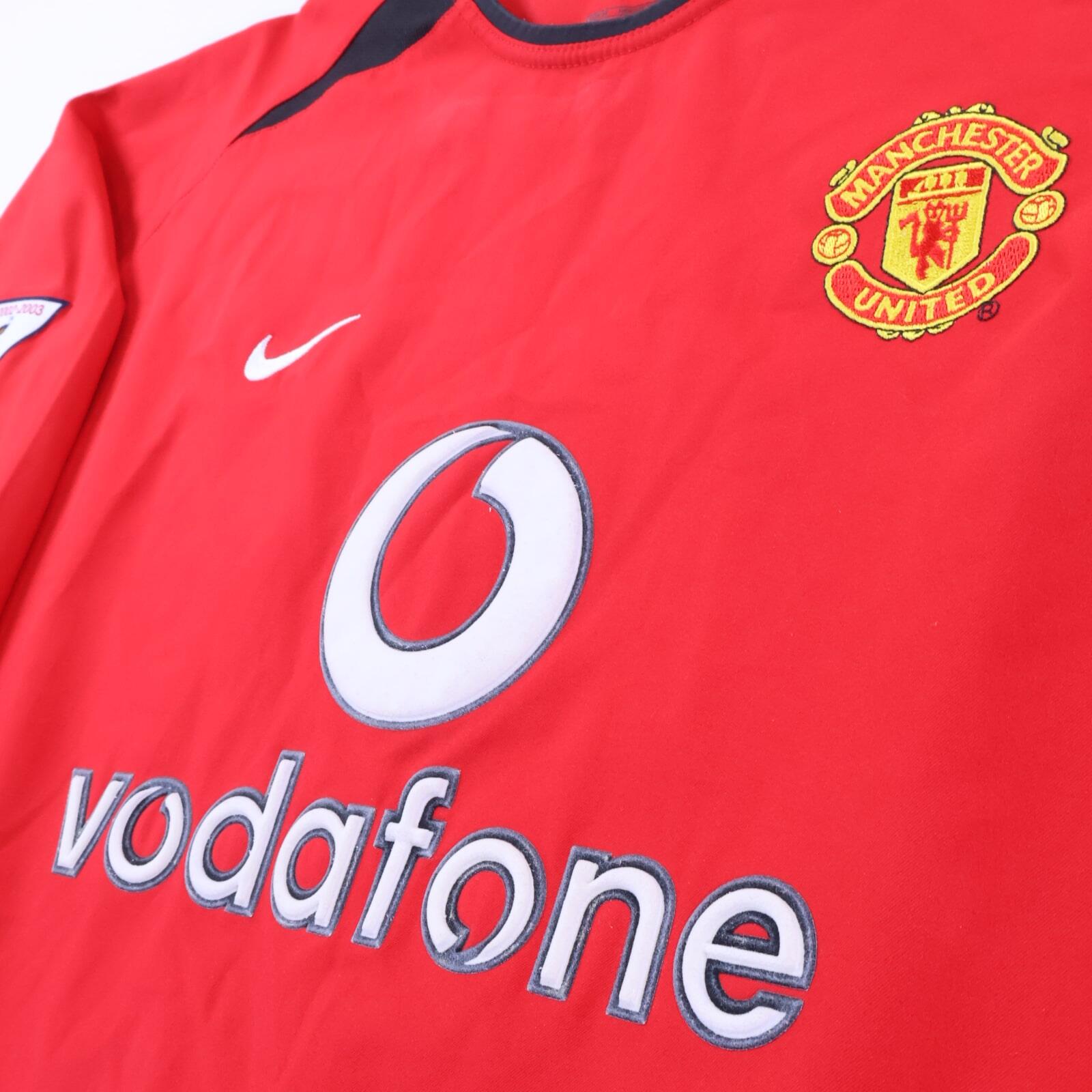 Manchester United Ronaldo #7 2002/04 Home Shirt - Long Sleeve - M