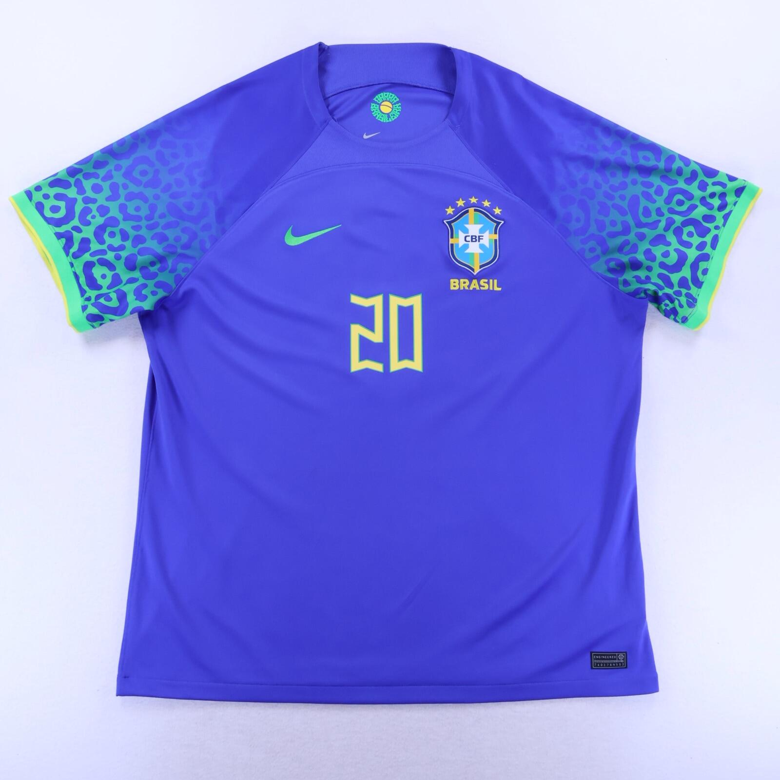 Brazil Vini Jr #20 2022/23 Away Shirt - 2XL