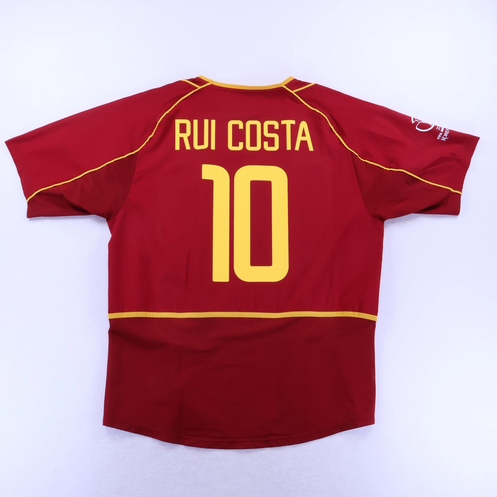 *MINT* Portugal Rui Costa #10 2002/04 Home Shirt - L