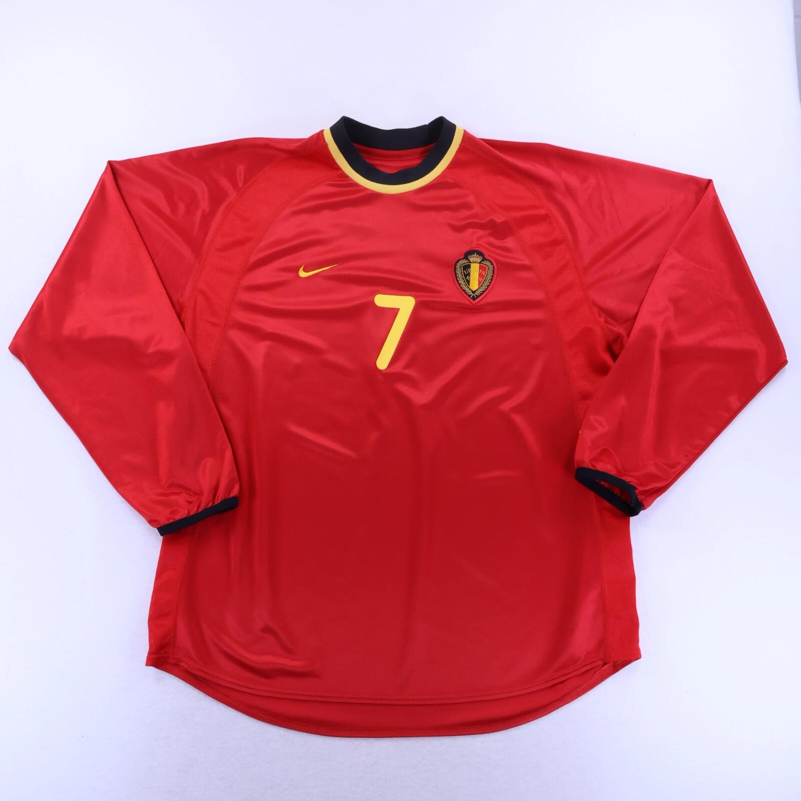 Belgium Wilmots #7 2000/02 Home Shirt - Long Sleeve - XL