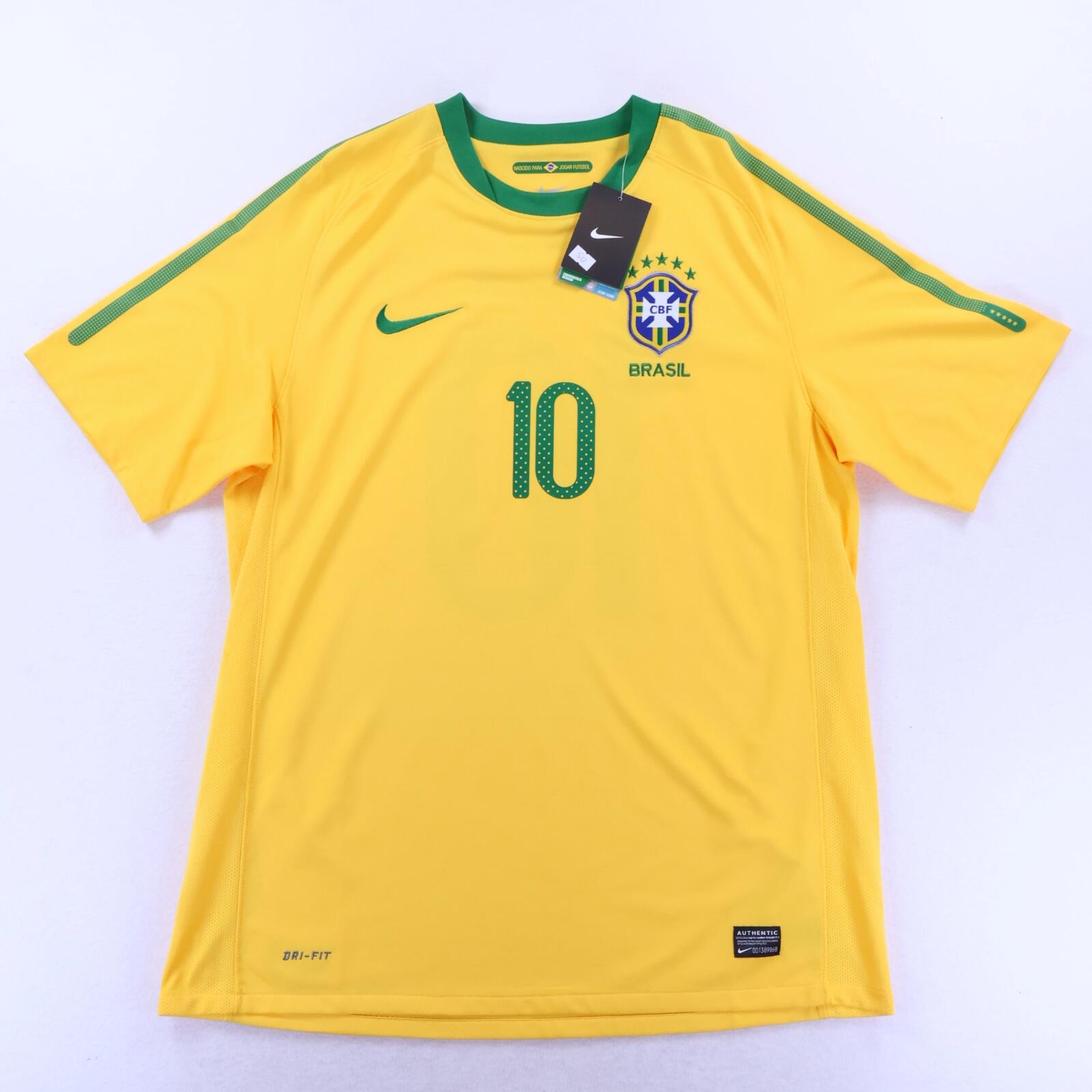 *NWT* Brazil Kaka #10 2010/11 Home Shirt - L