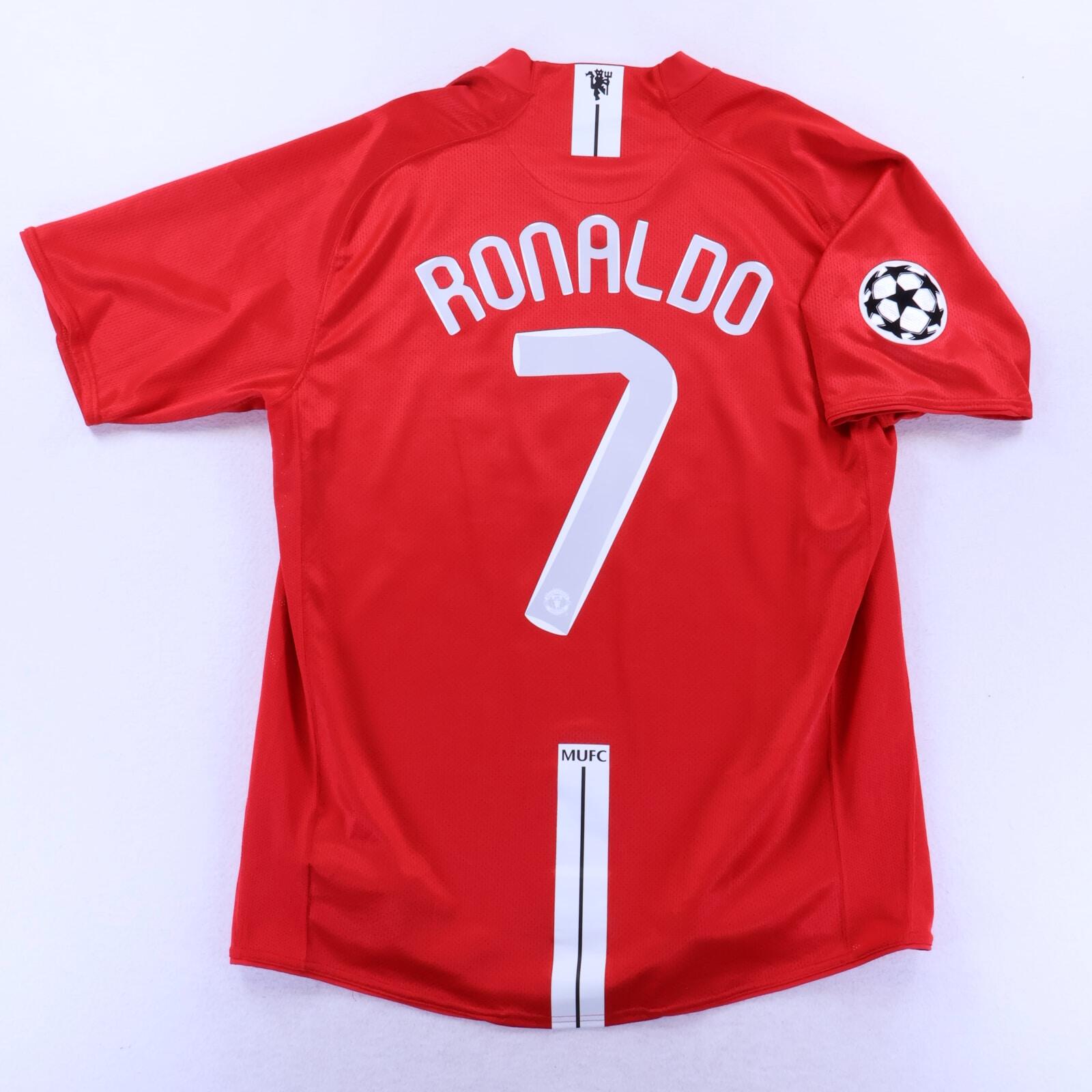 Manchester United Ronaldo #7 2007/09 Home Shirt - L