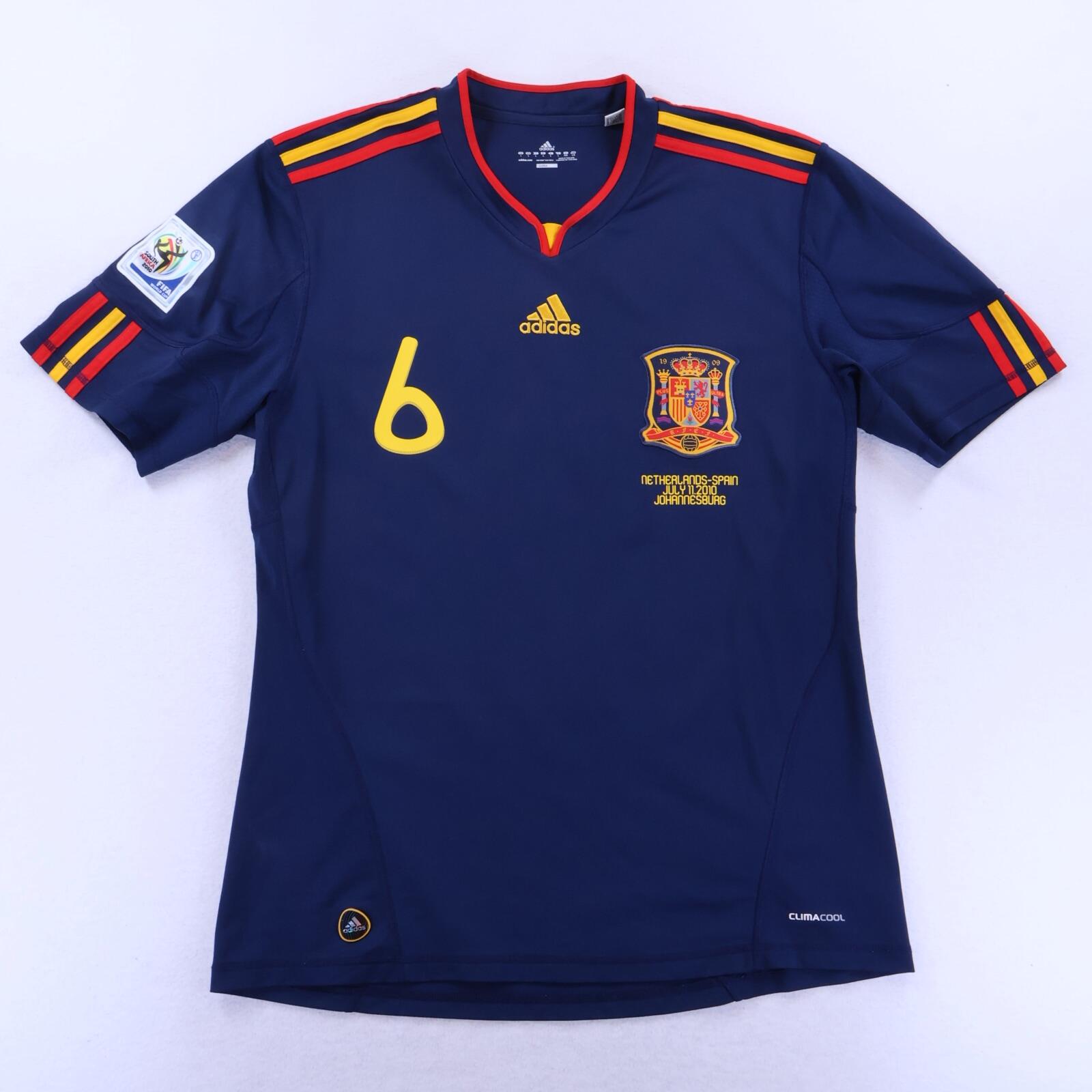 Spain A. Iniesta #6 2010/11 Away Shirt - L