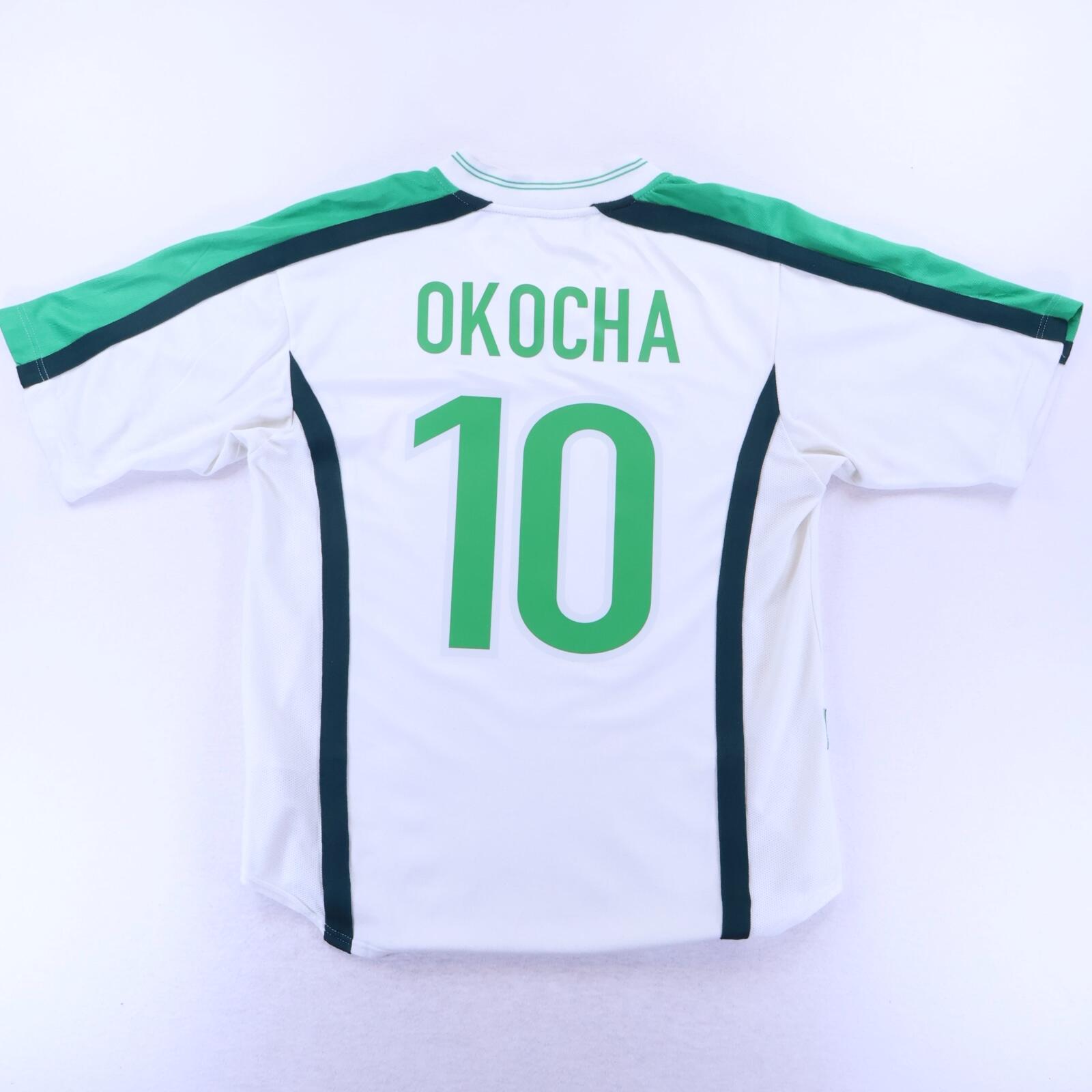 Nigeria Okocha #10 1998/00 Away Shirt - M