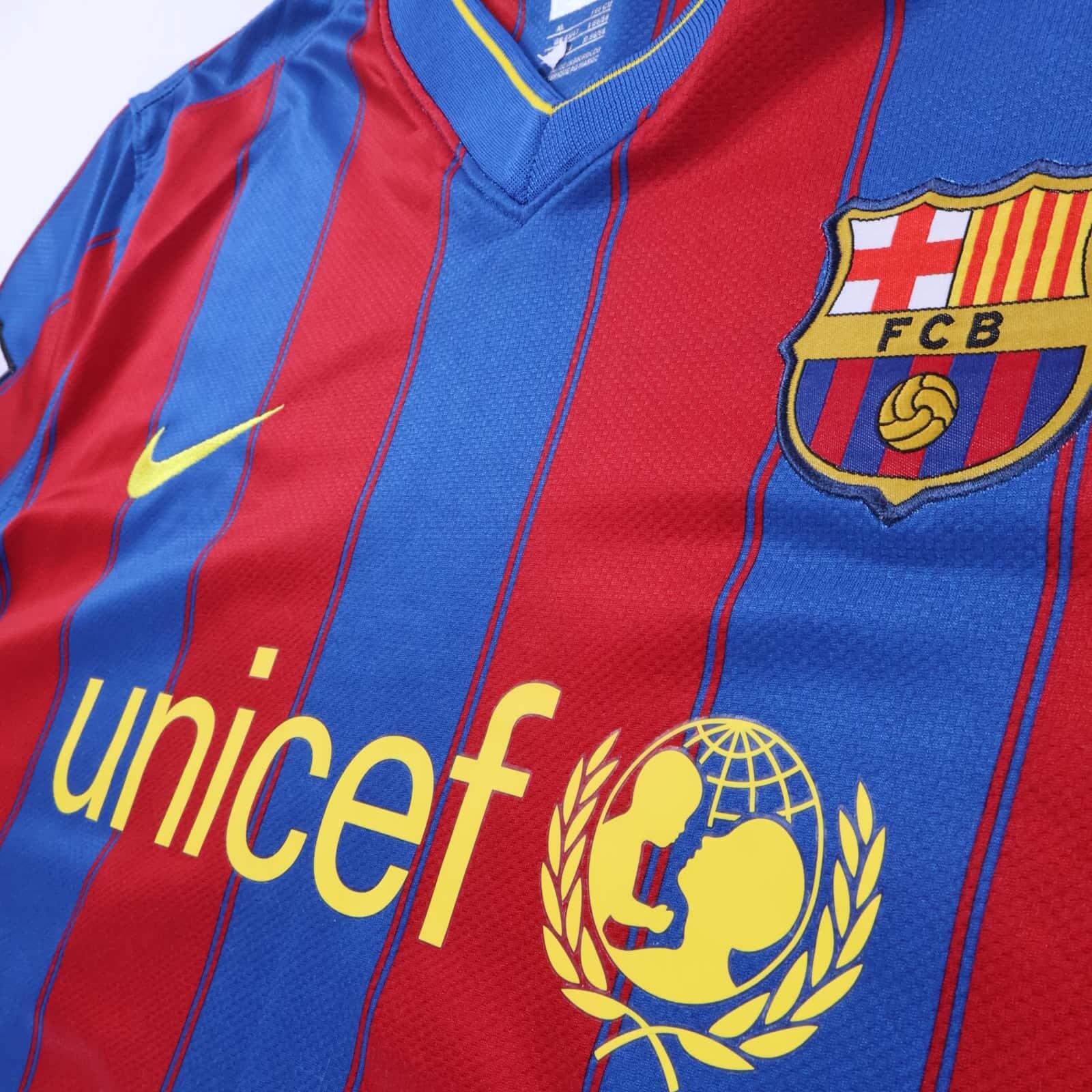 *MINT* Barcelona Ibrahimović #9 2009/10 Home Shirt - XL