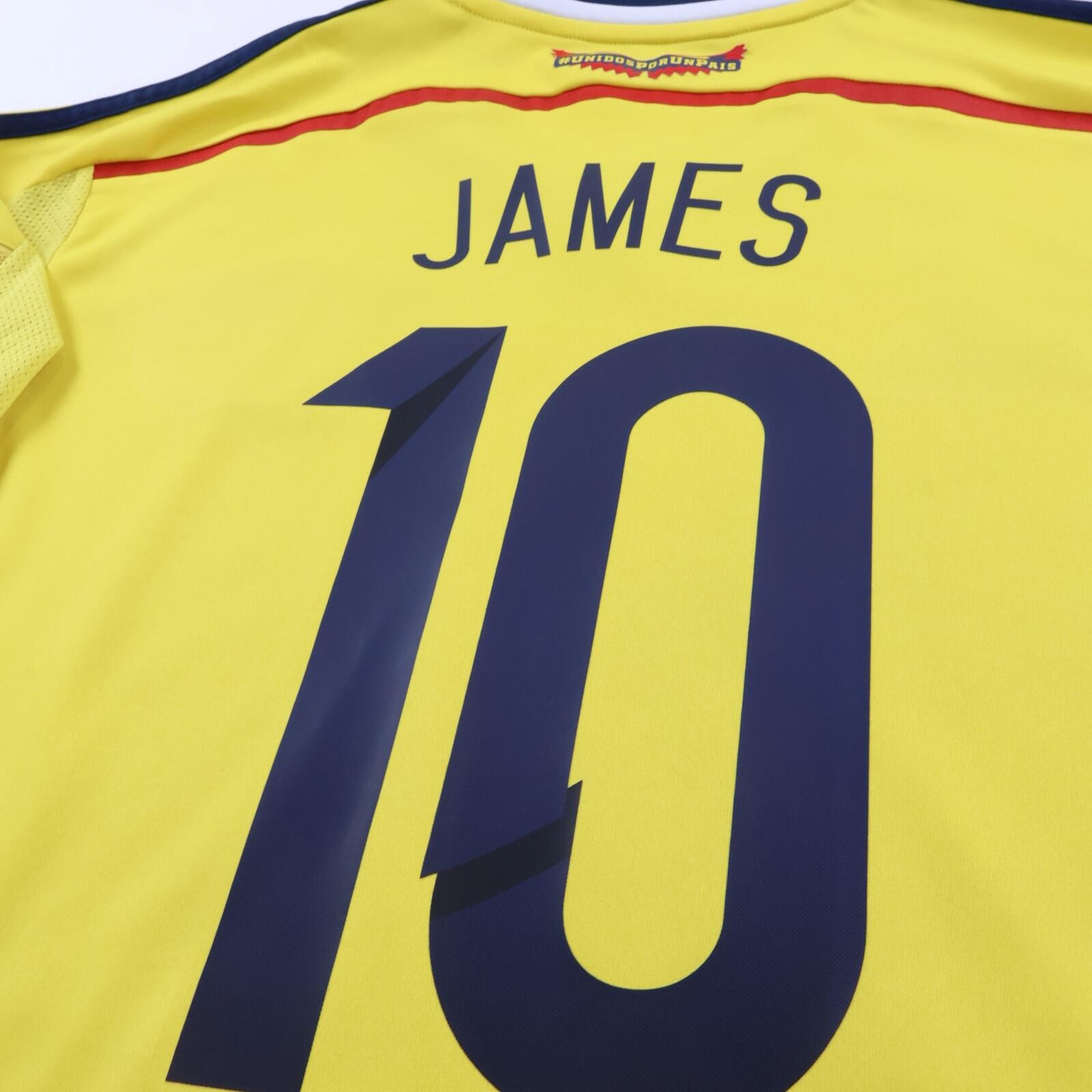 Colombia James #10 2014/15 Home Shirt - L