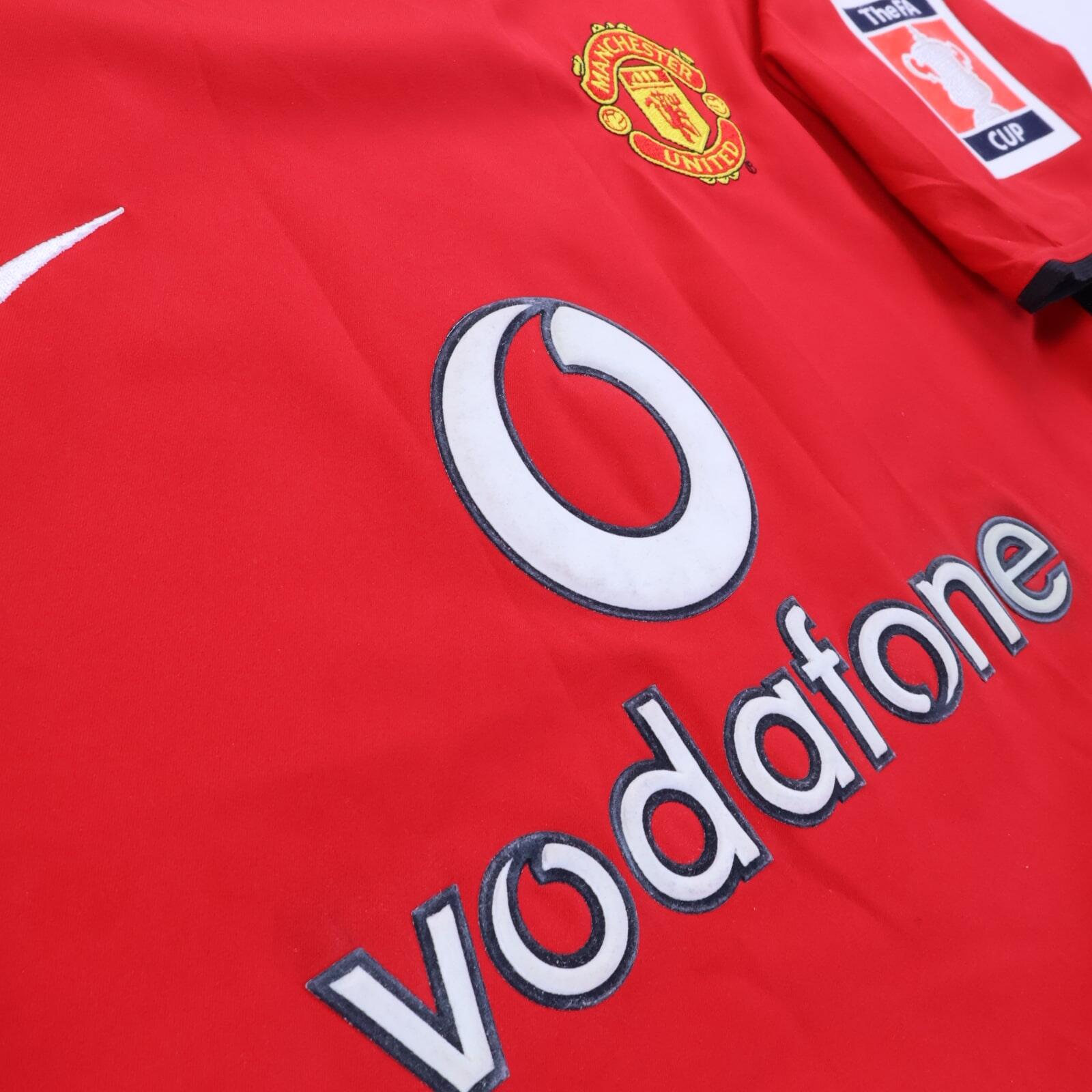 Manchester United Ronaldo #7 2003/04 Fa Cup Home Shirt - M
