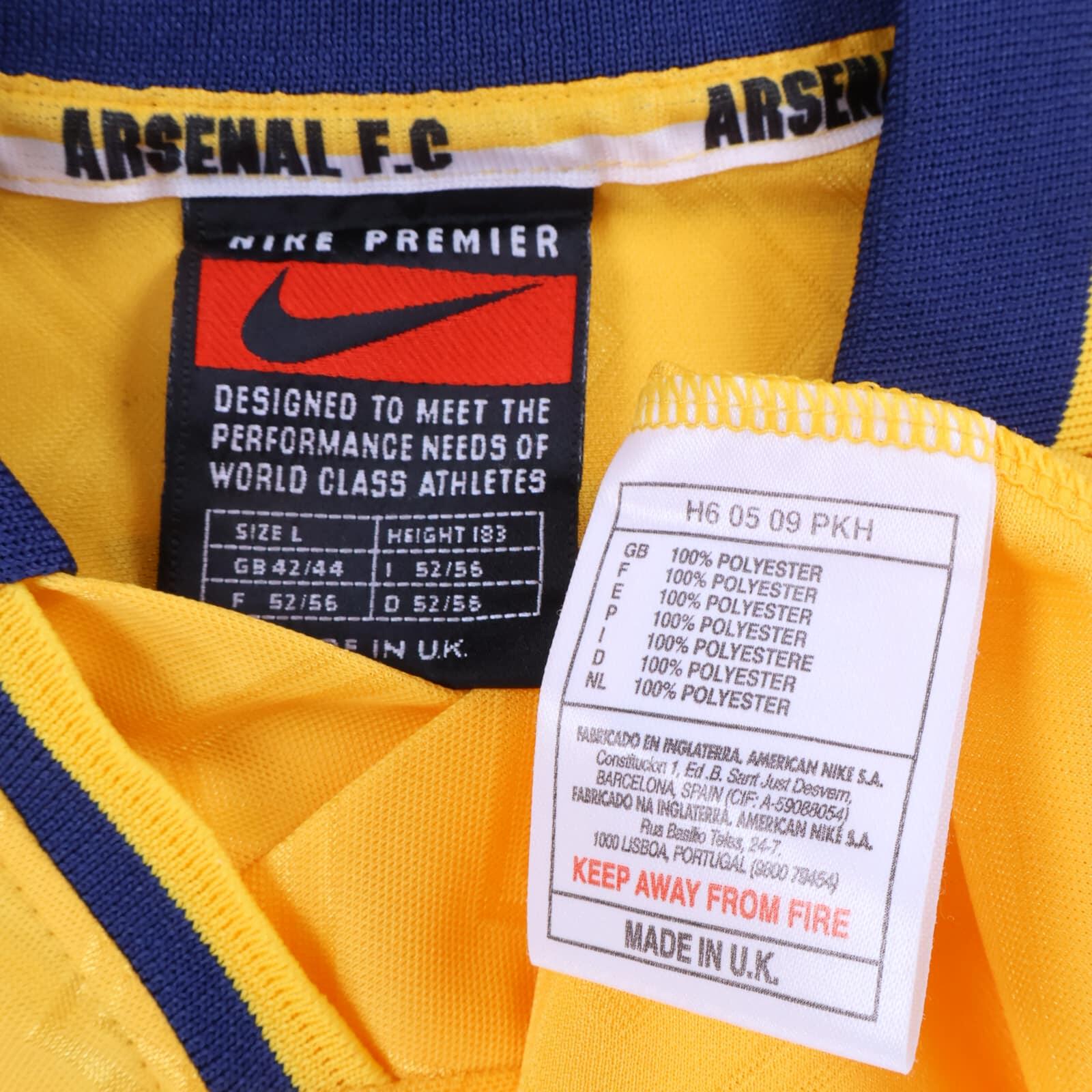 Arsenal Bergkamp #10 1996/97 Away Shirt - L
