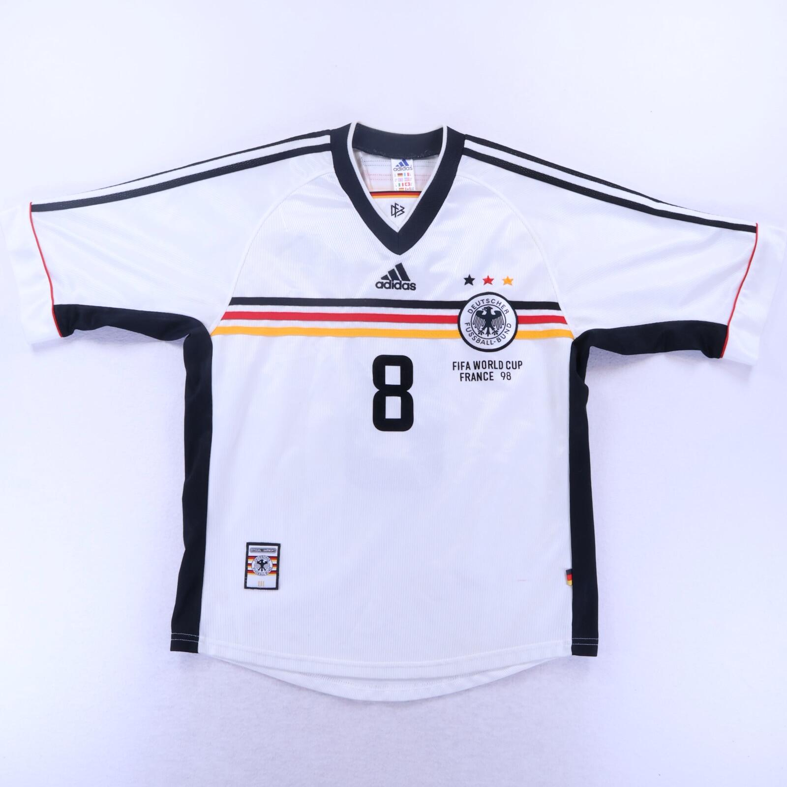 Germany Matthäus #8 1998/00 Home Shirt - M