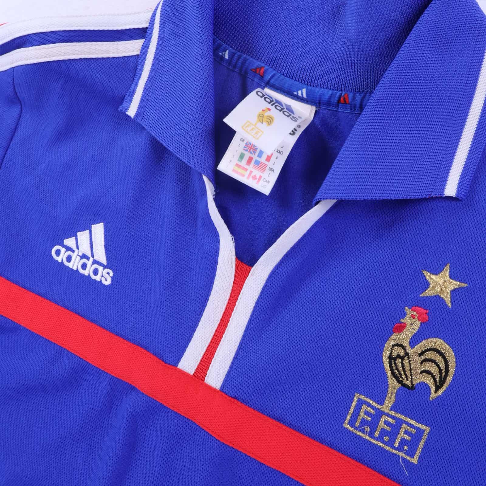 France Raul #7 2000/02 Home Shirt - L