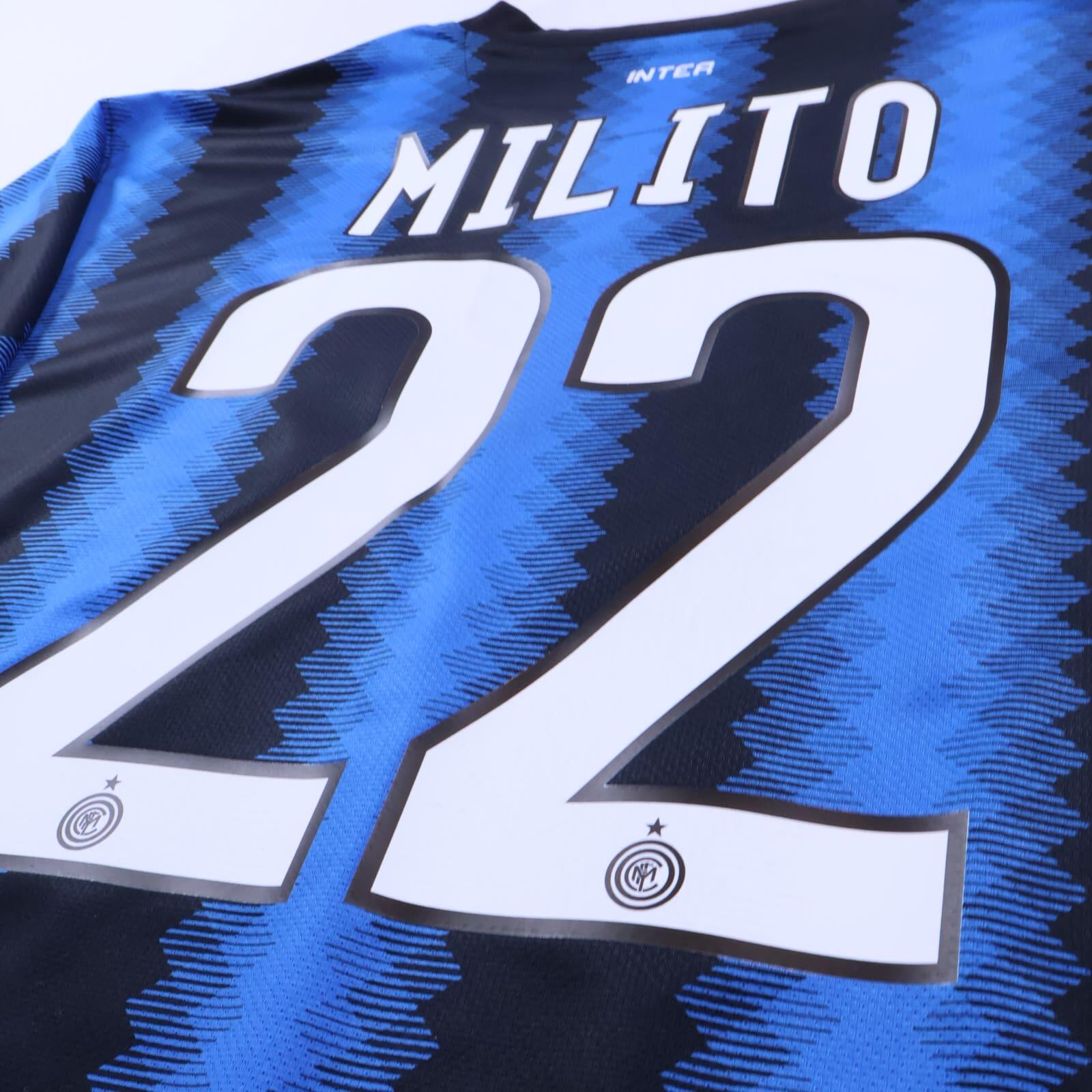 *MINT* Inter Milan Milito #10 2010/11 Home Shirt - XL