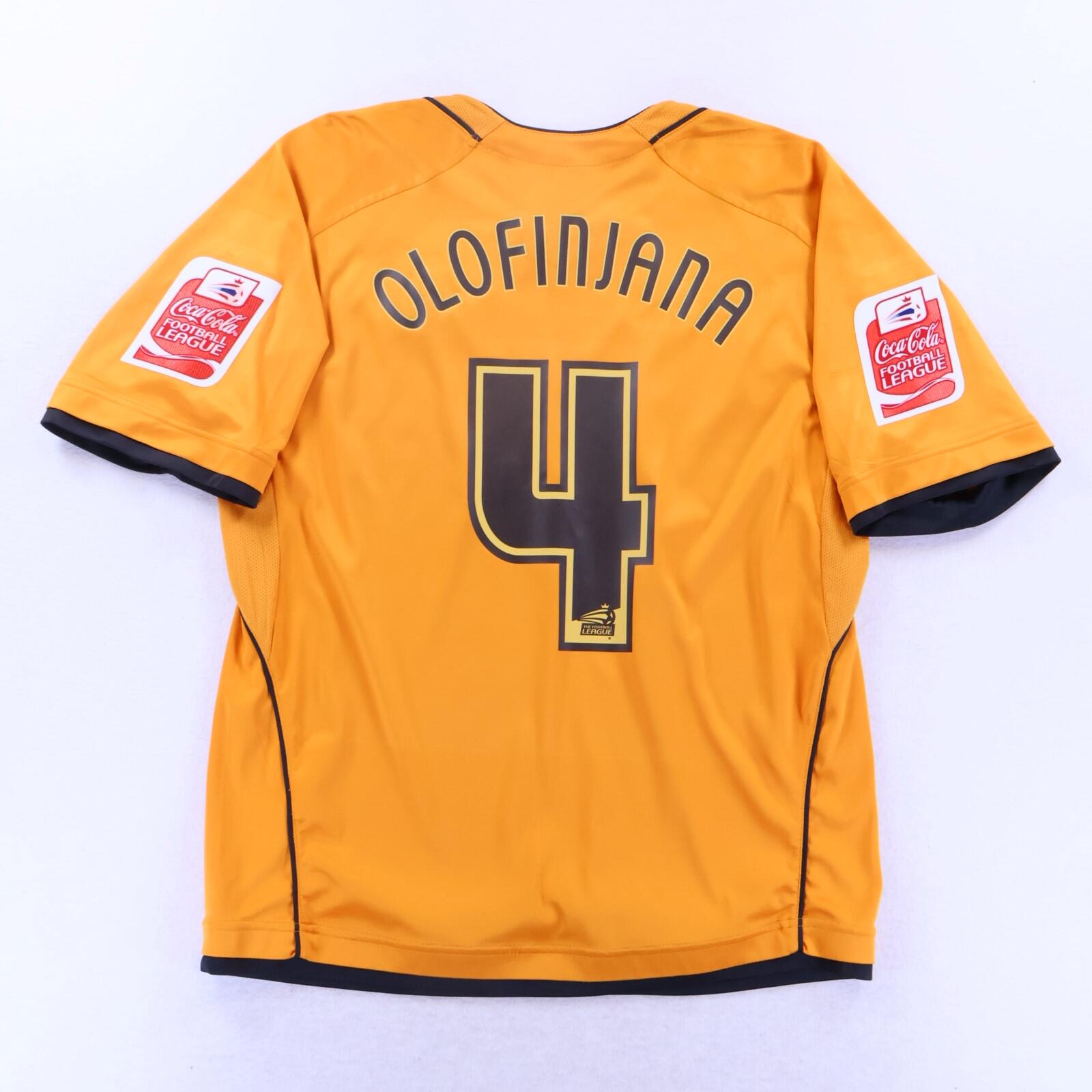 Wolverhampton Wanderers F.C Olofinjana #4 2006/08 Home Shirt - L