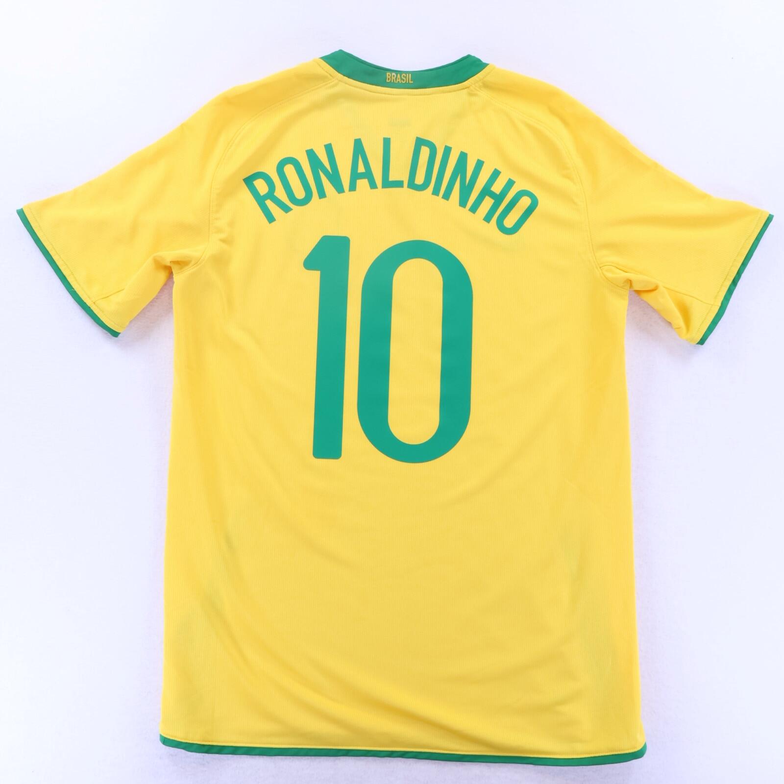 Brazil Ronaldinho #10 2008/10 Home Shirt - M
