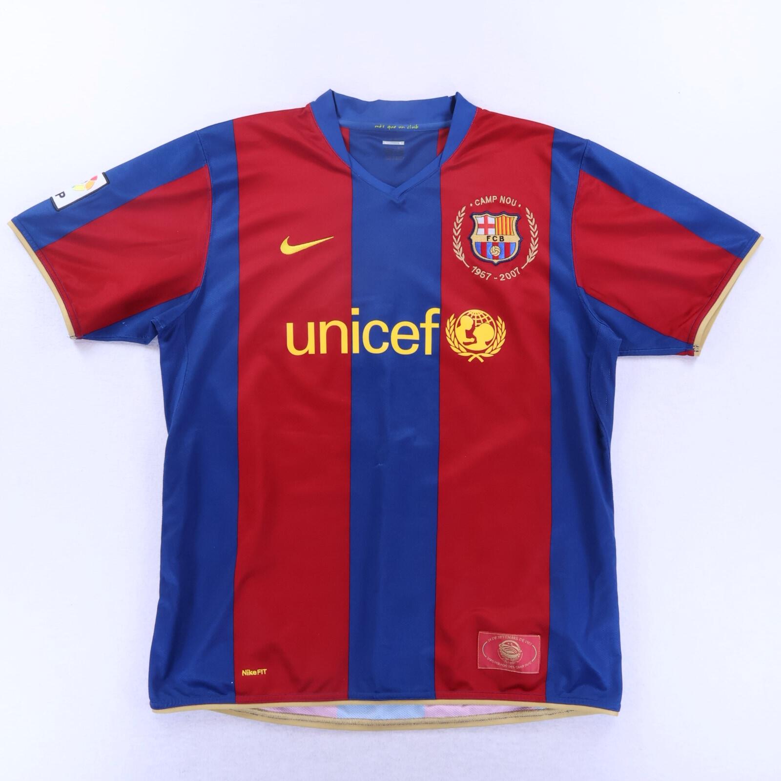 Barcelona Messi #10 2007/08 Home Shirt - L