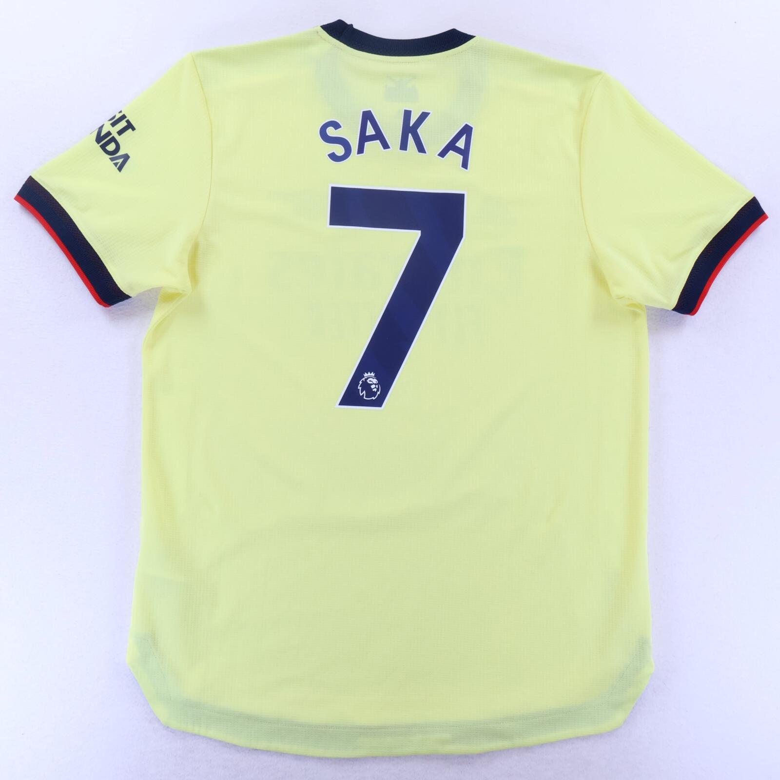 Arsenal Saka #7 2021/22 Away Shirt - Player Issue - L