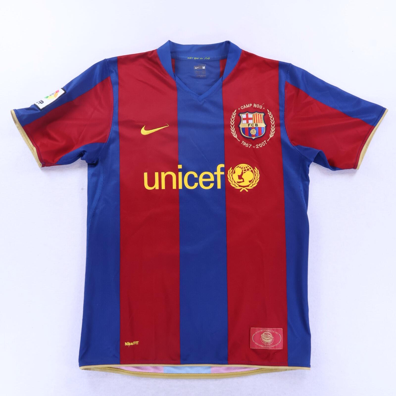 Barcelona Ronaldinho #10 2007/08 Home Shirt - M