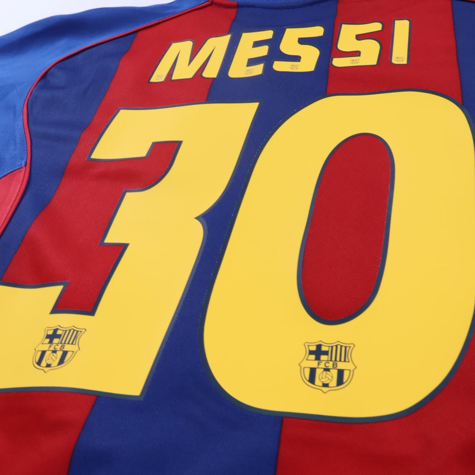 Barcelona Messi #30 2004/05 Home Shirt - Nike Basic - M