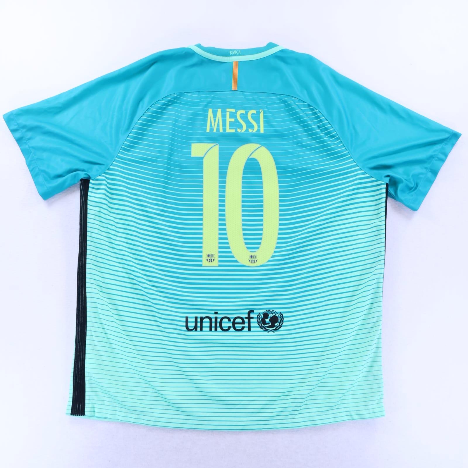 *MINT* Barcelona Messi #10 1016/17 Third Shirt - XXL