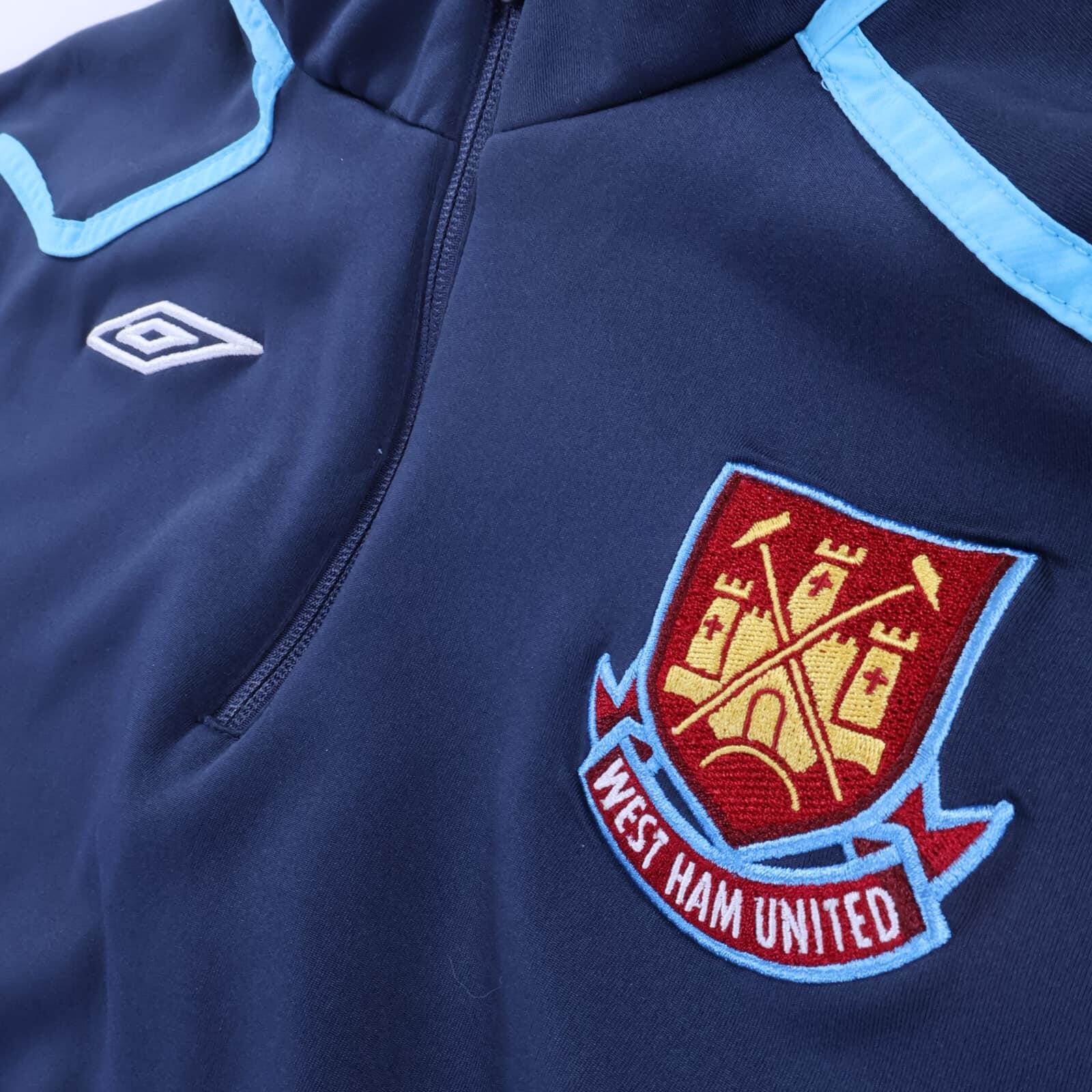 West Ham United 2007/08 1/4 Zip Fleece - 3XL