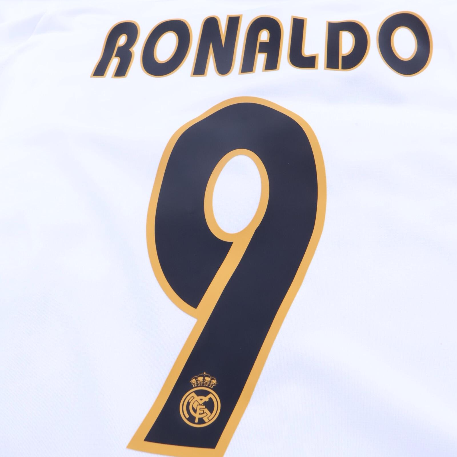 Real Madrid Ronaldo #9 2003/04 Home Shirt - Long Sleeve - M