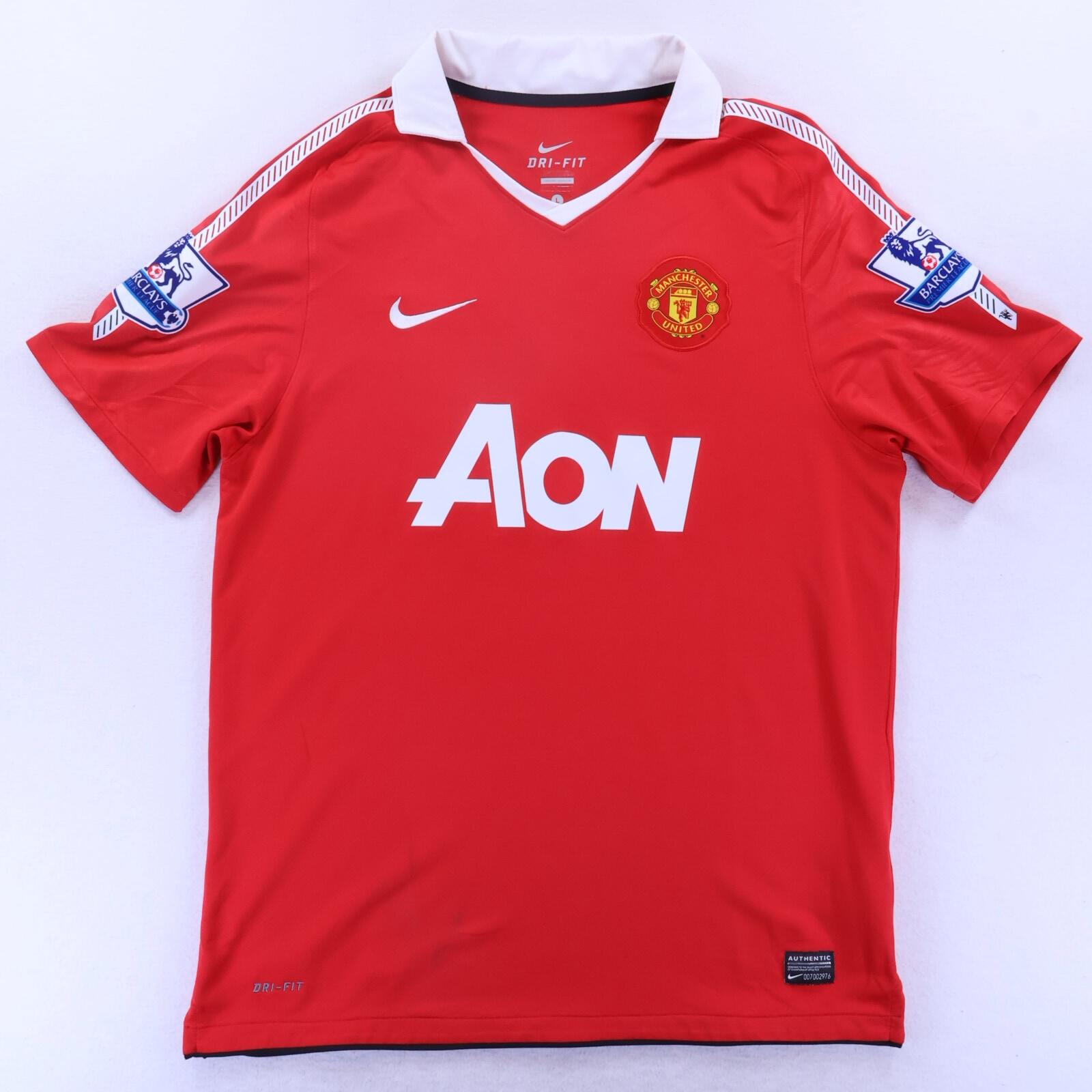 Manchester United Vidic #15 2010/11 Home Shirt - L