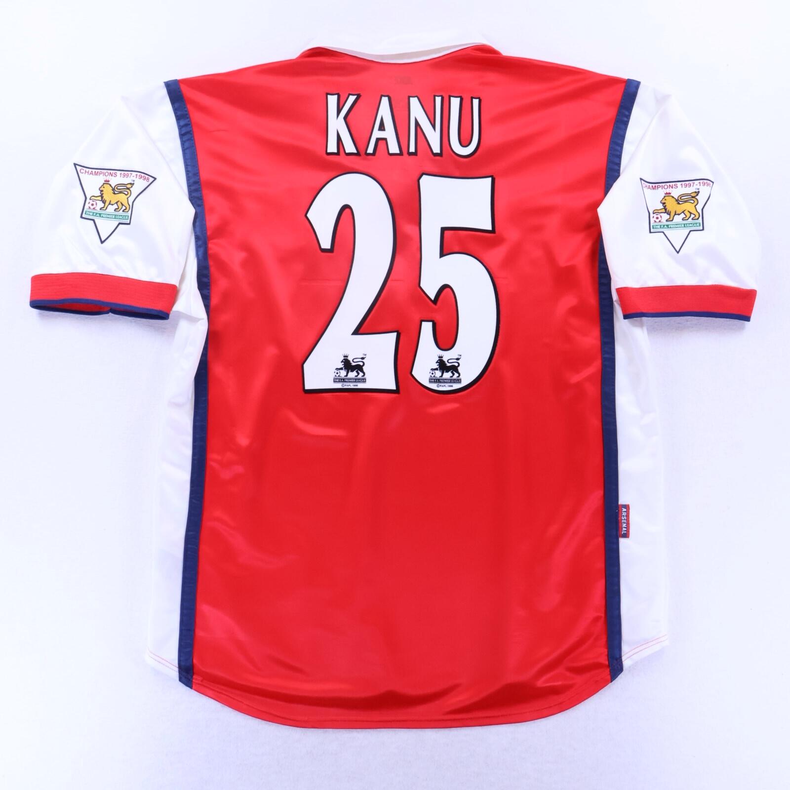 Arsenal Kanu #25 1998/99 Home Shirt - L