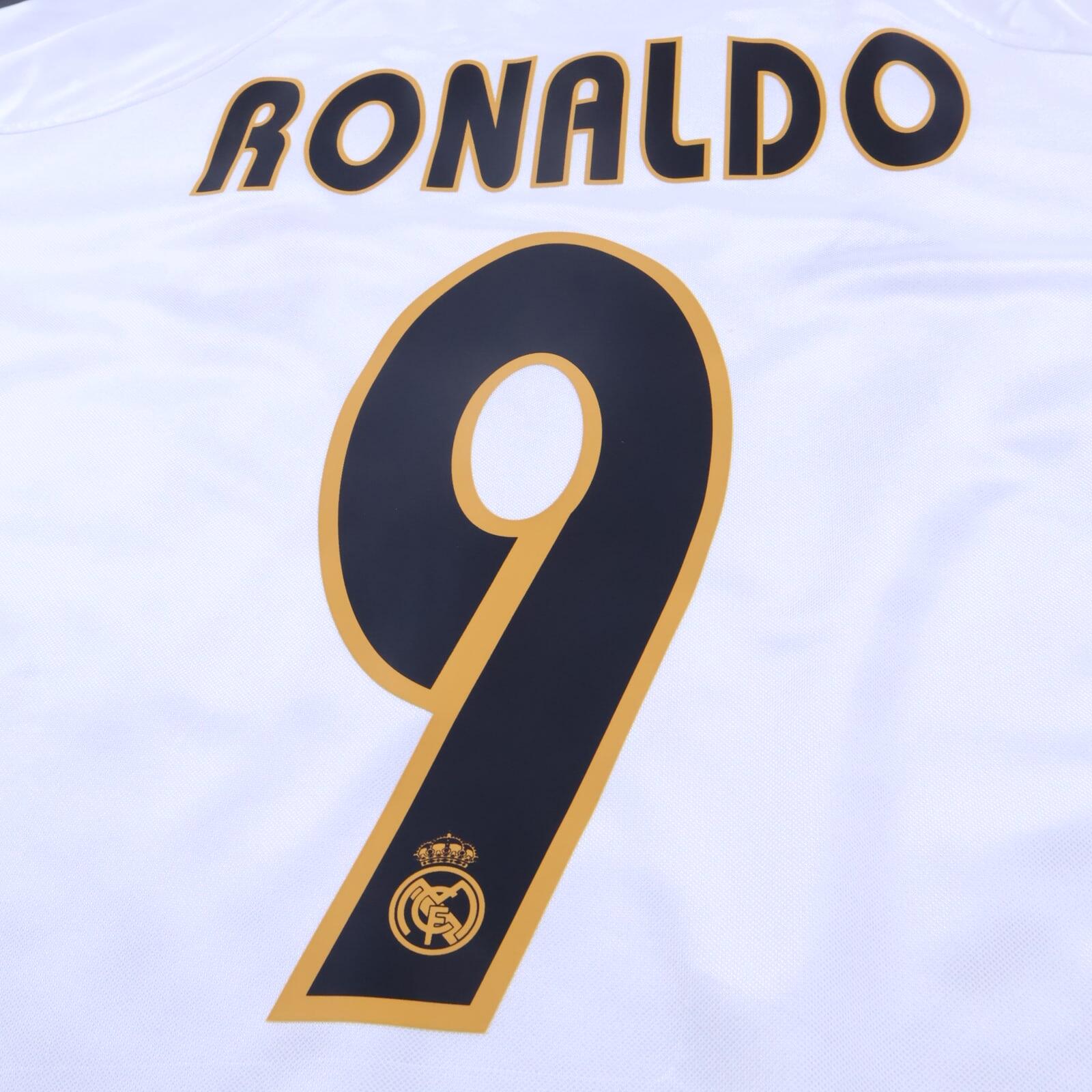 *MINT* Real Madrid Ronaldo #9 2004/05 Home Shirt - XL