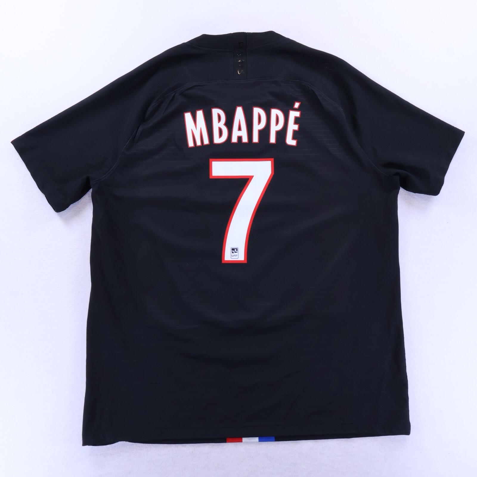 Paris Saint-Germain F.C Mbappé #7 2019/20 Fourth Shirt - Player Issue - XL