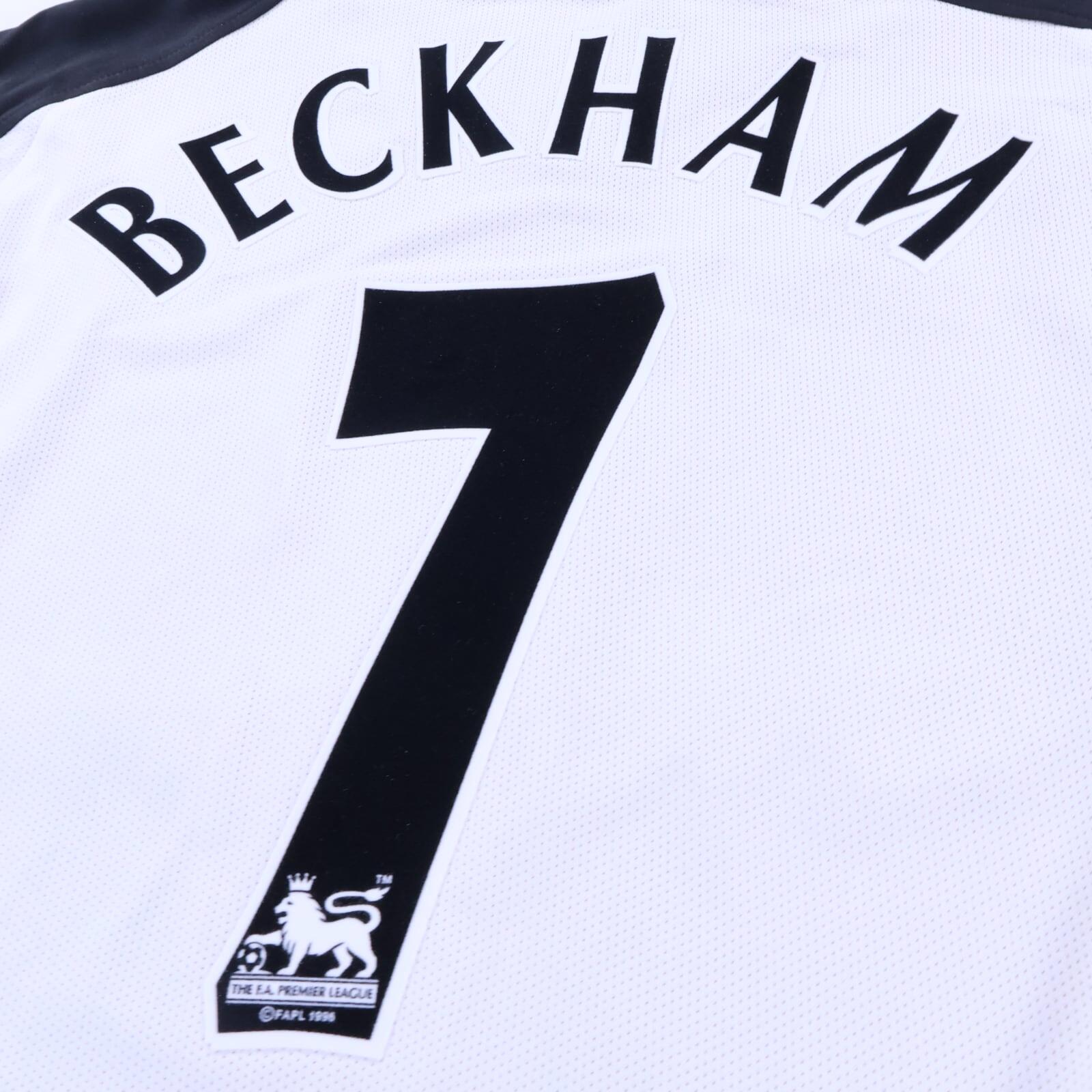 Manchester United Beckham #7 2001/02 Centenary Third Shirt - Reversible - L