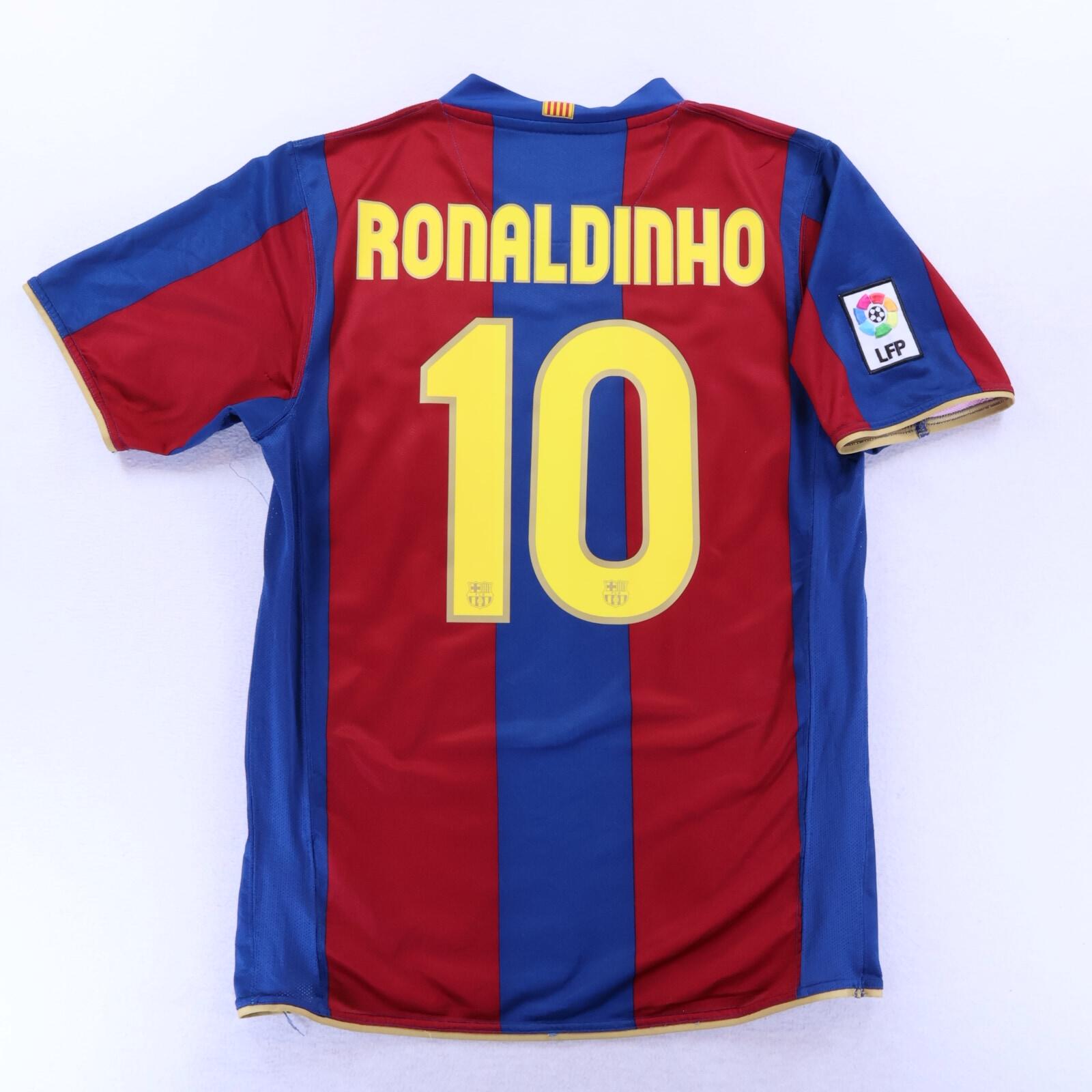 Barcelona Ronaldinho #10 2007/08 Home Shirt - M