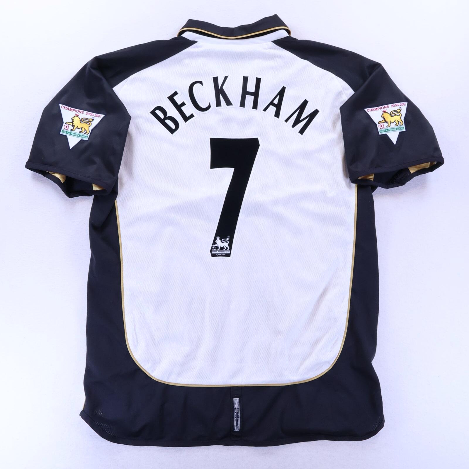 *MINT* Manchester United Beckham #7 2001/02 Centenary Third Shirt - Reversible - XL