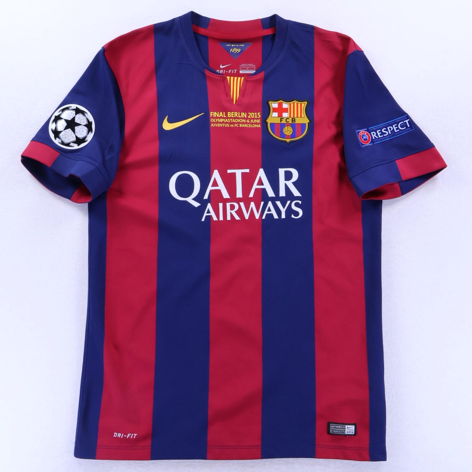 *MINT* Barcelona Neymar Jr #11 2014/15 Home Shirt - M