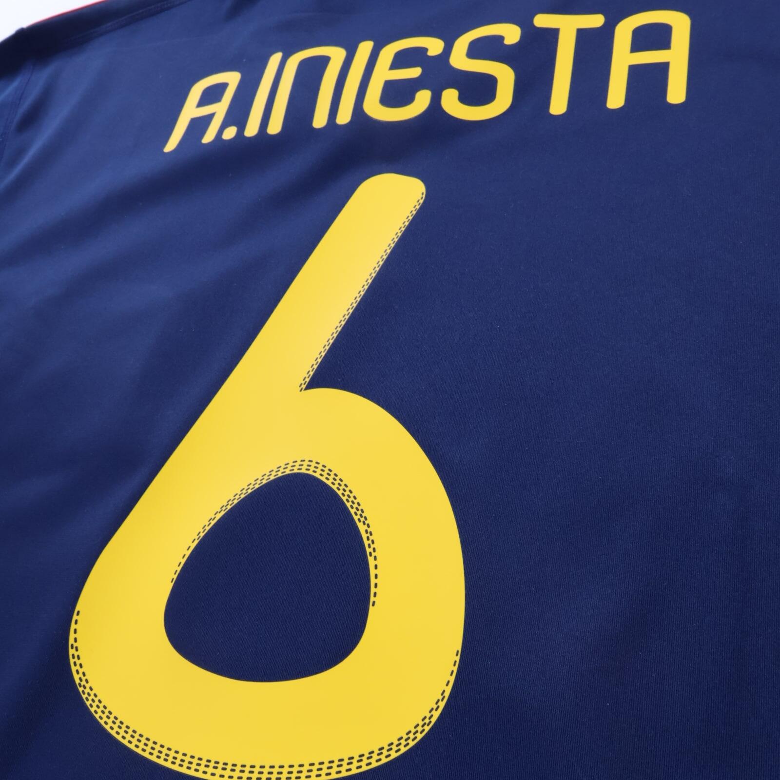 Spain A. Iniesta #6 2010/11 Away Shirt - XL