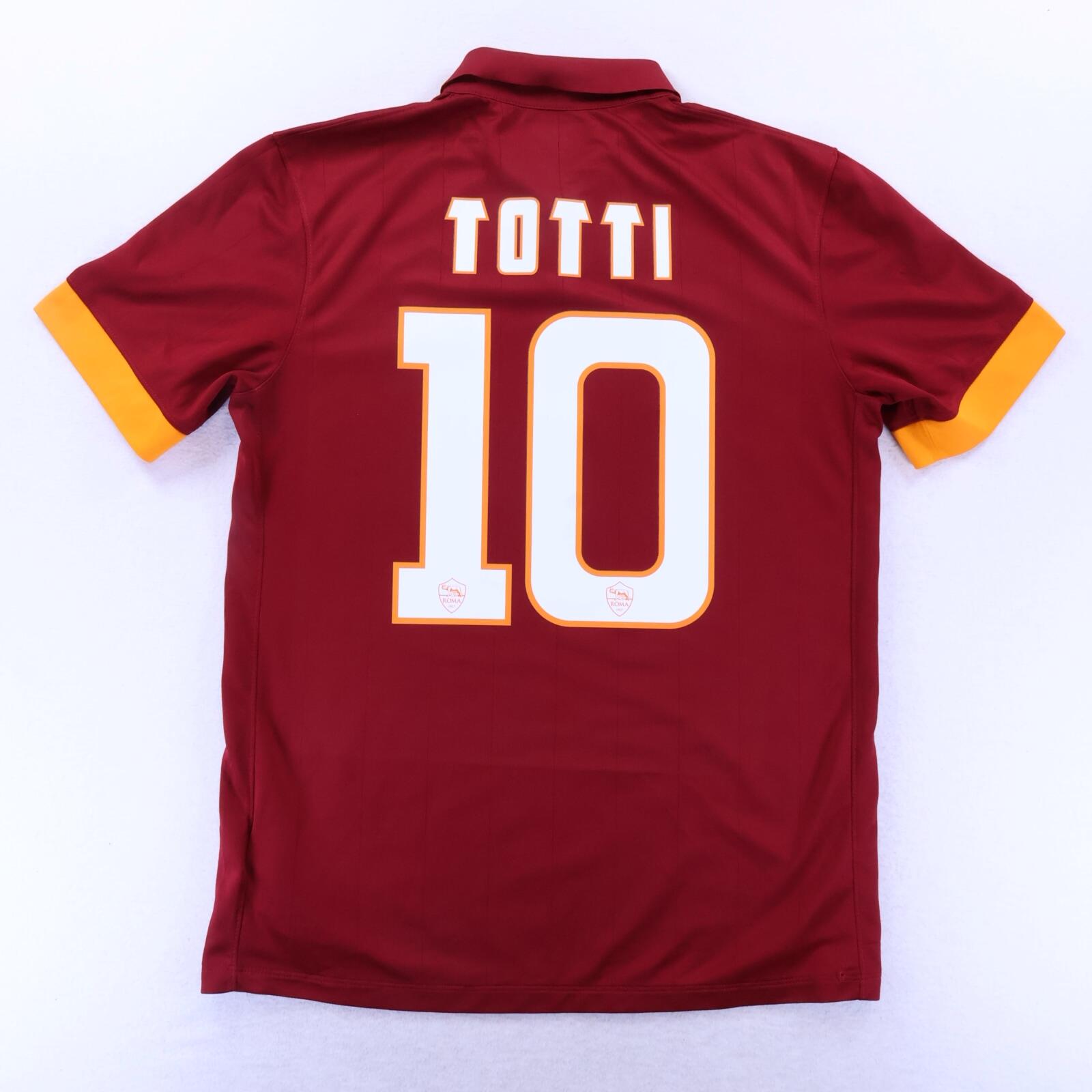 As Roma Totti #10 2014/15 Home Shirt - M