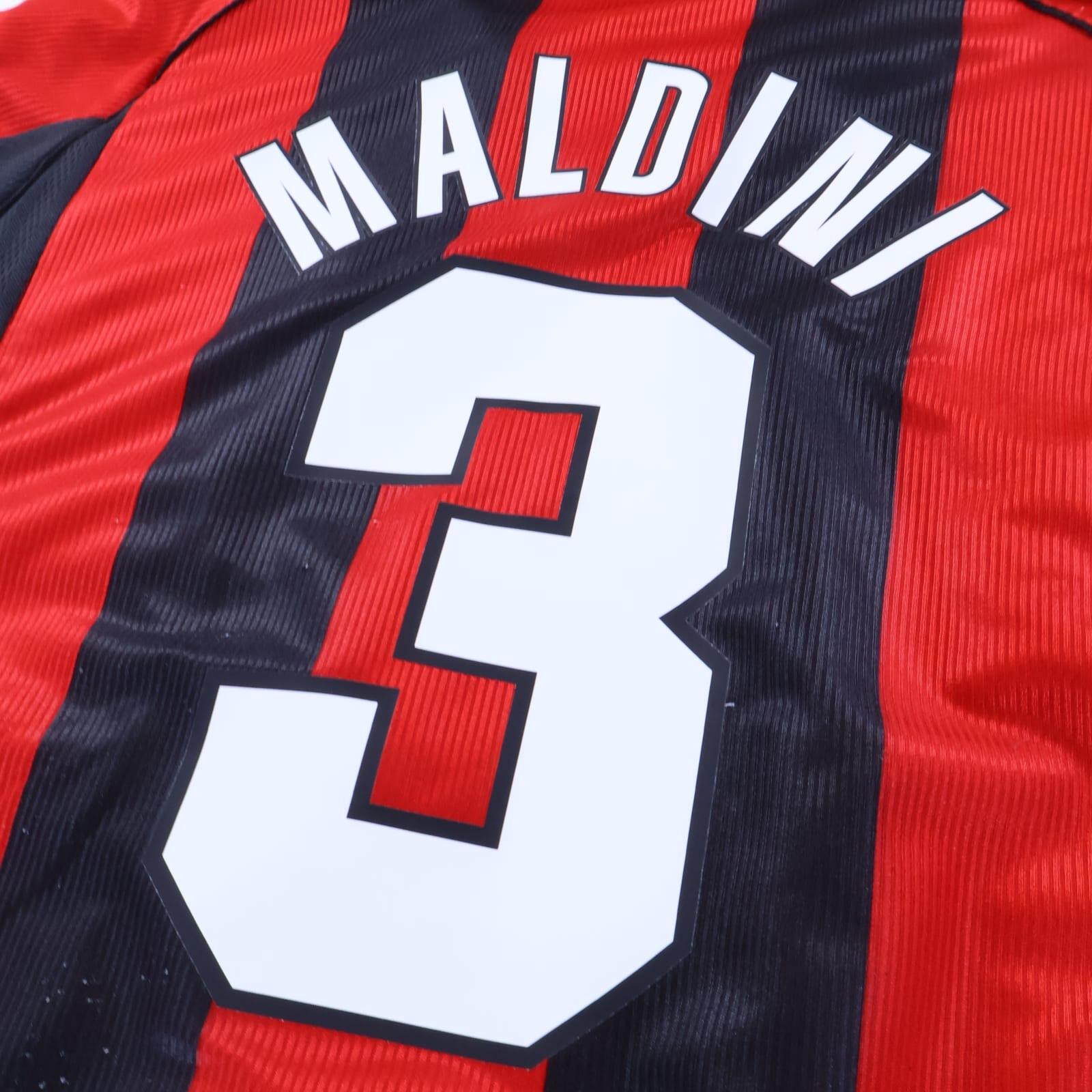 Ac Milan Maldini #3 1998/00 Home Shirt - XL