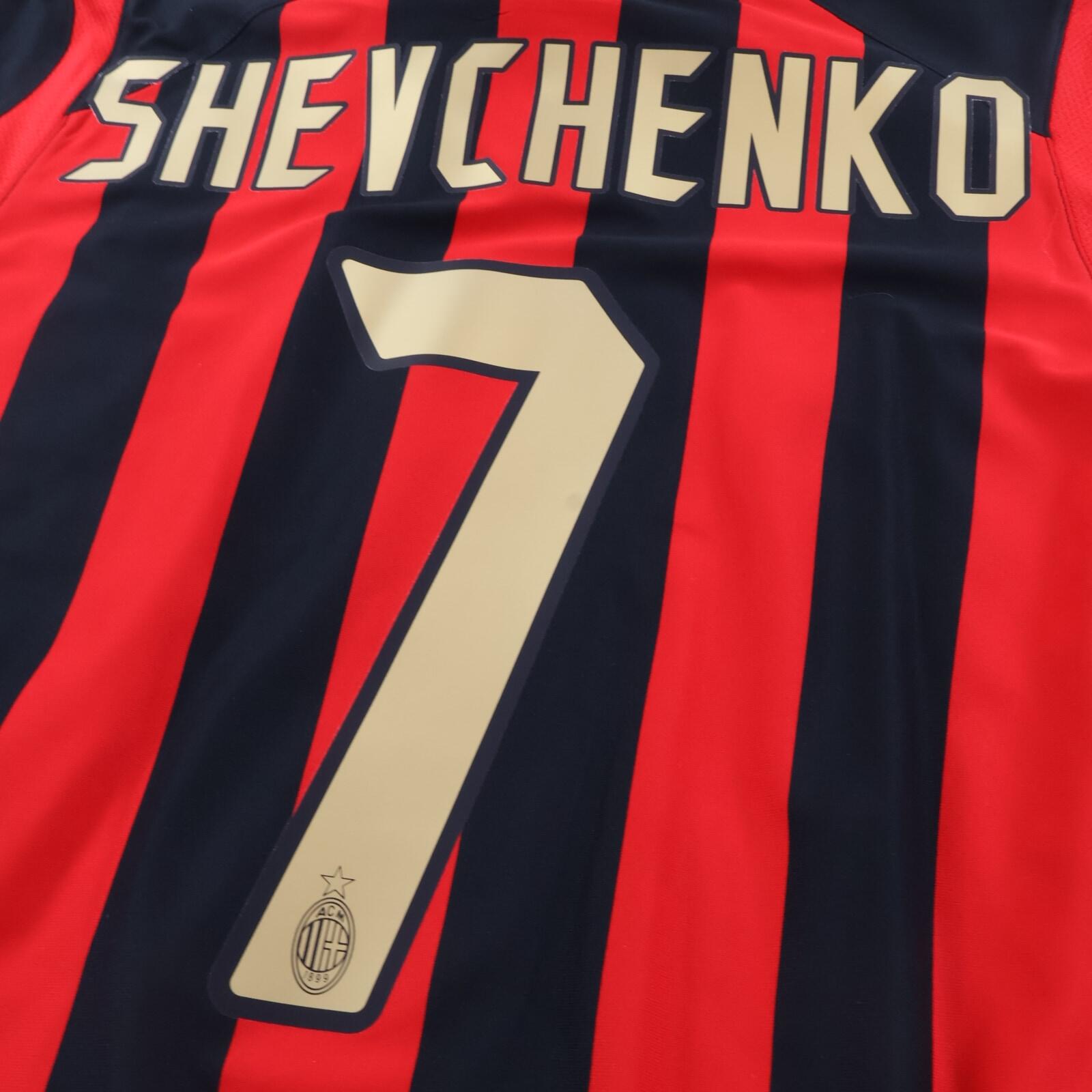 Ac Milan Shevchenko #7 2005/06 Home Shirt - Long Sleeve - M