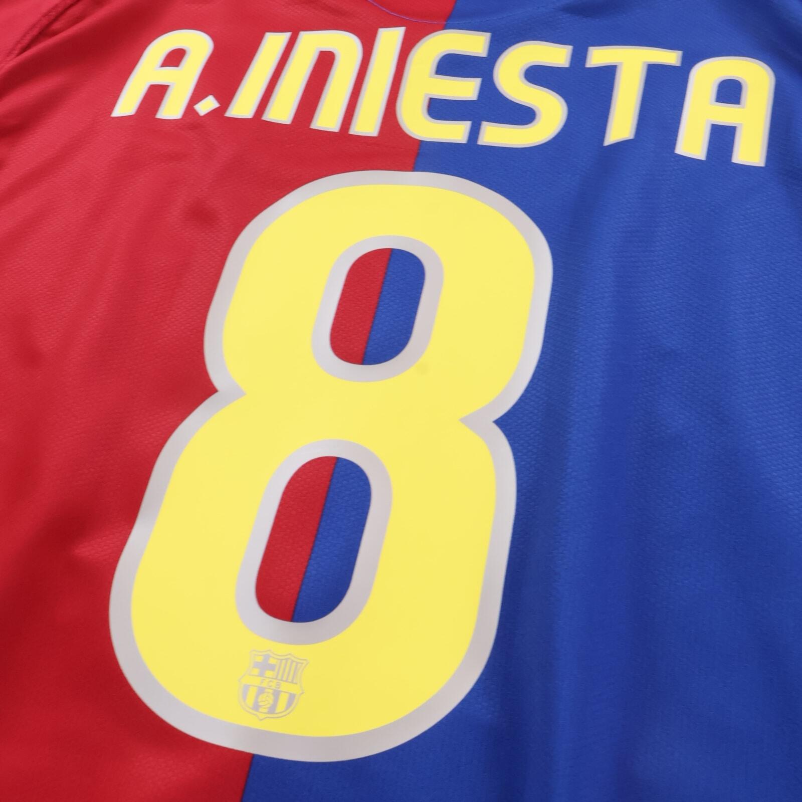 Barcelona A. Iniesta #8 2008/09 Home Shirt - L