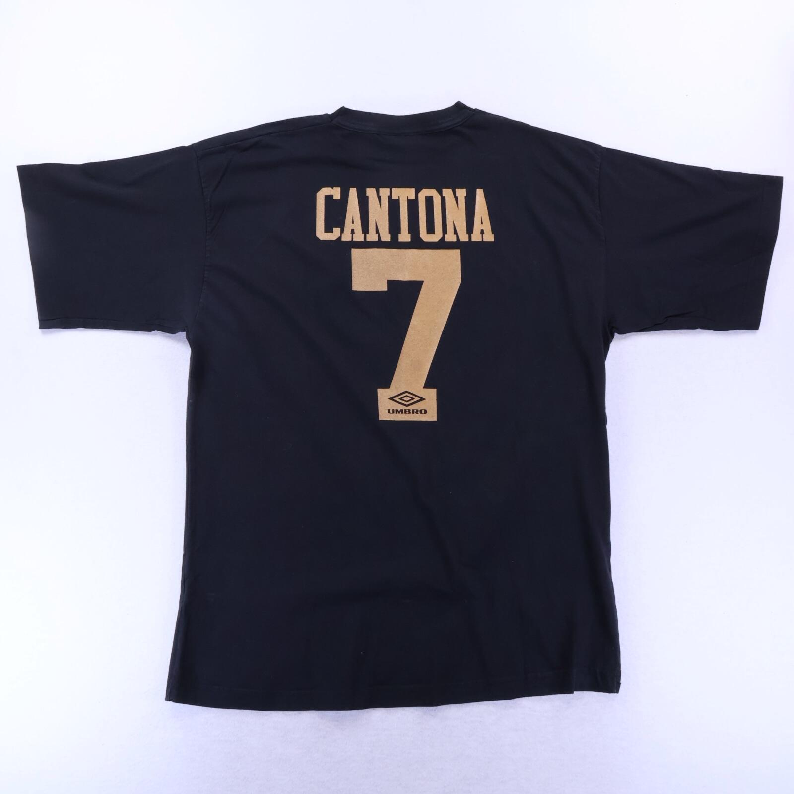 Manchester United Cantona #7 1994/96 Gallic Wizardy'' Graphic T-Shirt - XL