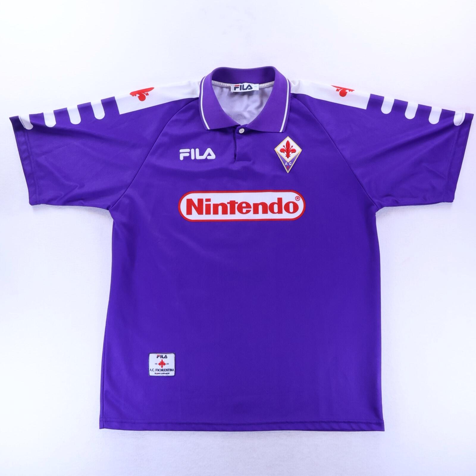 *MINT* Fiorentina Batistuta #9 1998/99 Home Shirt - XL