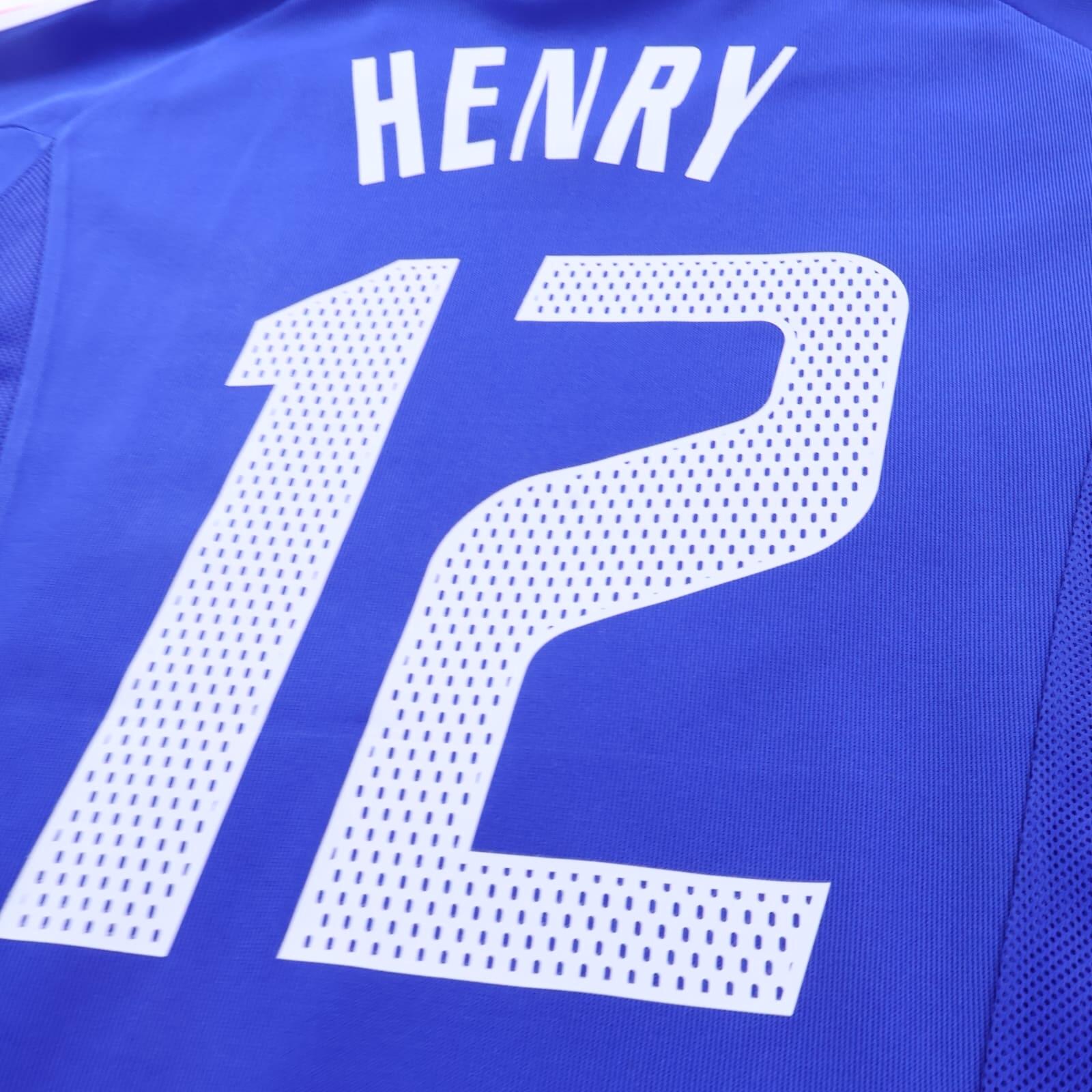 *MINT* France Henry #12 2002/04 Home Shirt - L