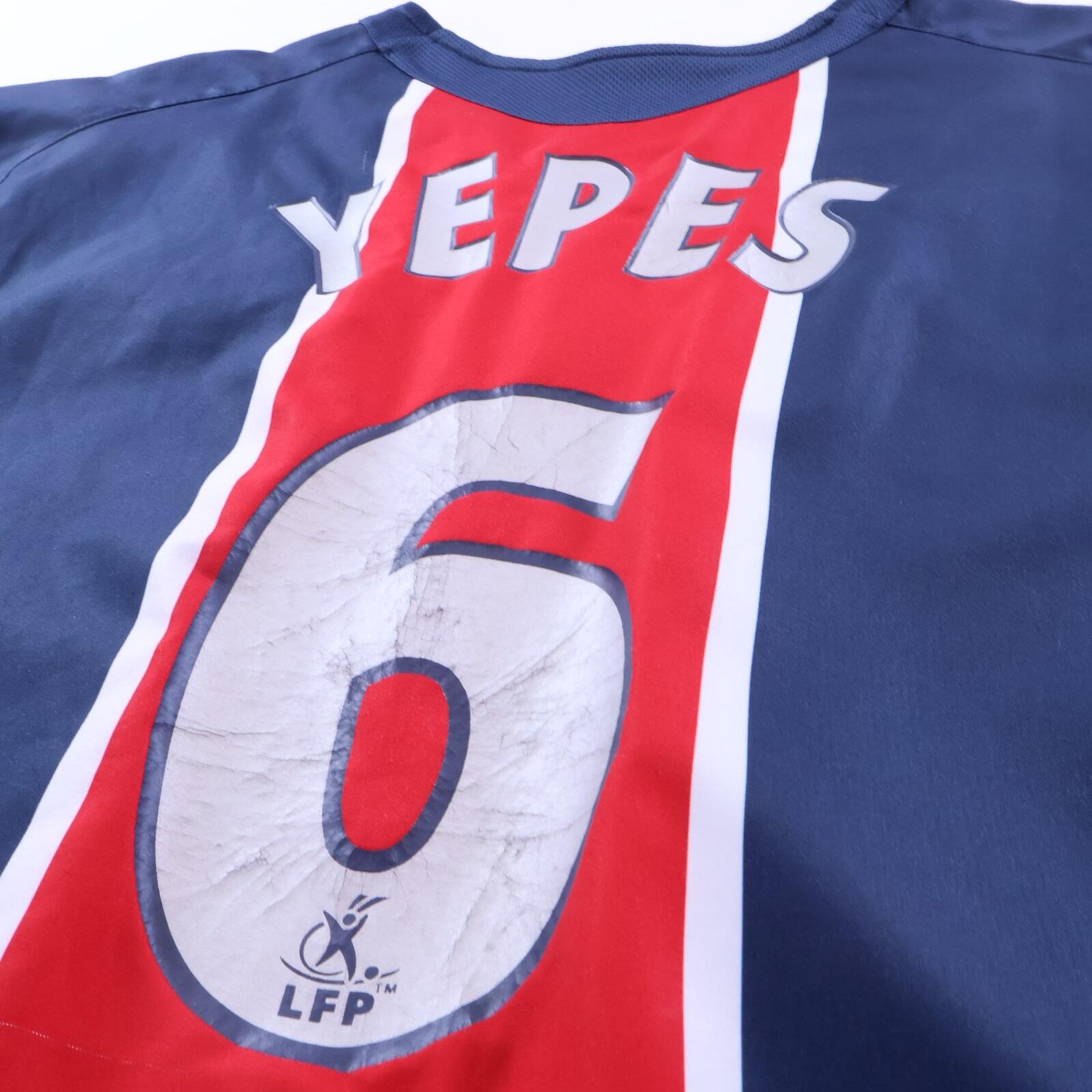 Paris Saint-Germain F.C Yepes #6 2005/06 Home Shirt - Player Issue - XL