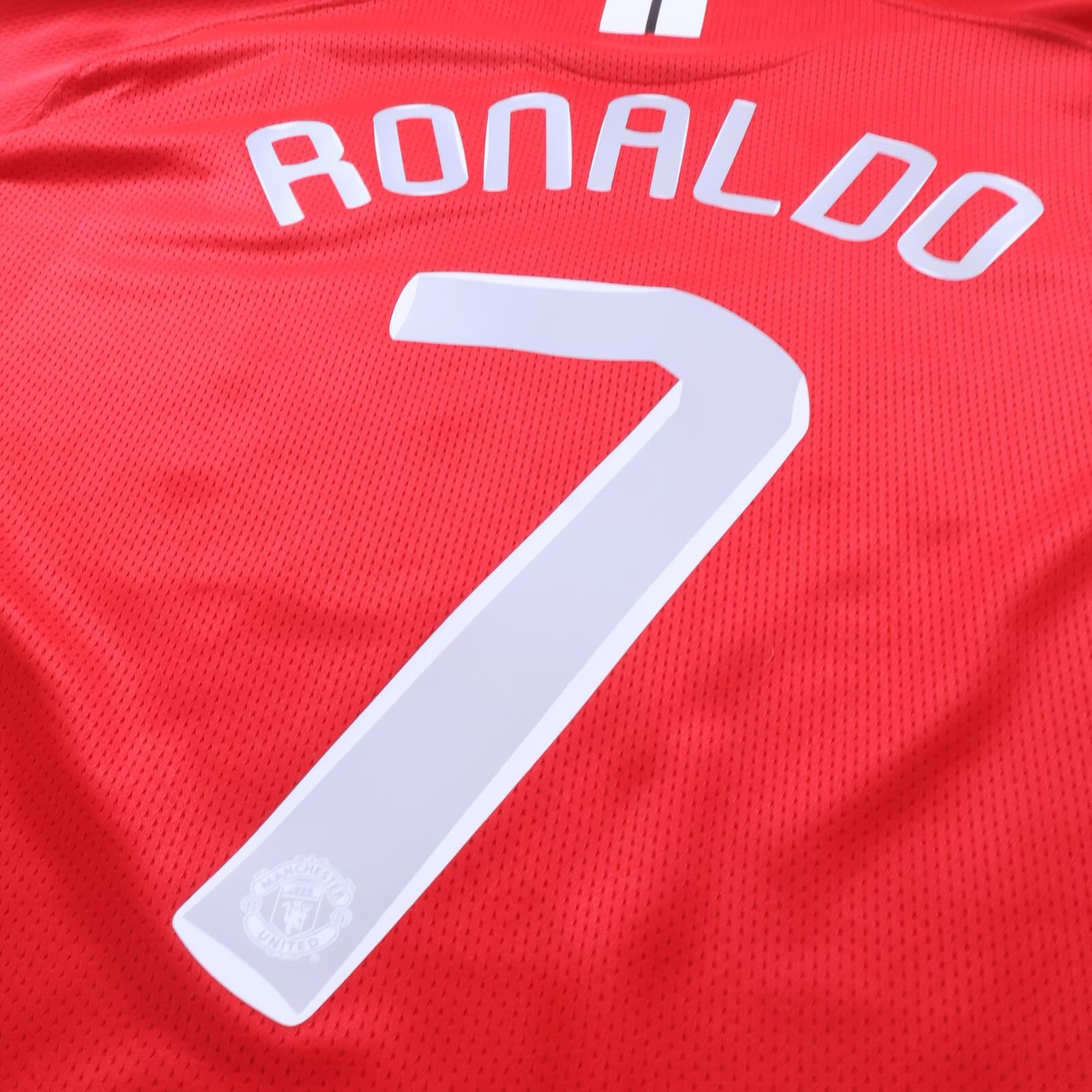 *MINT* Manchester United Ronaldo #7 2007/09 Home Shirt - XL