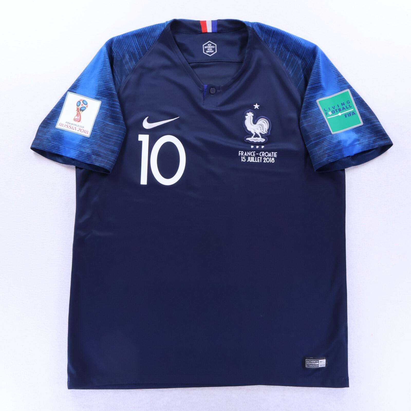 *MINT* France Mbappé #10 2018/19 Home Shirt - L